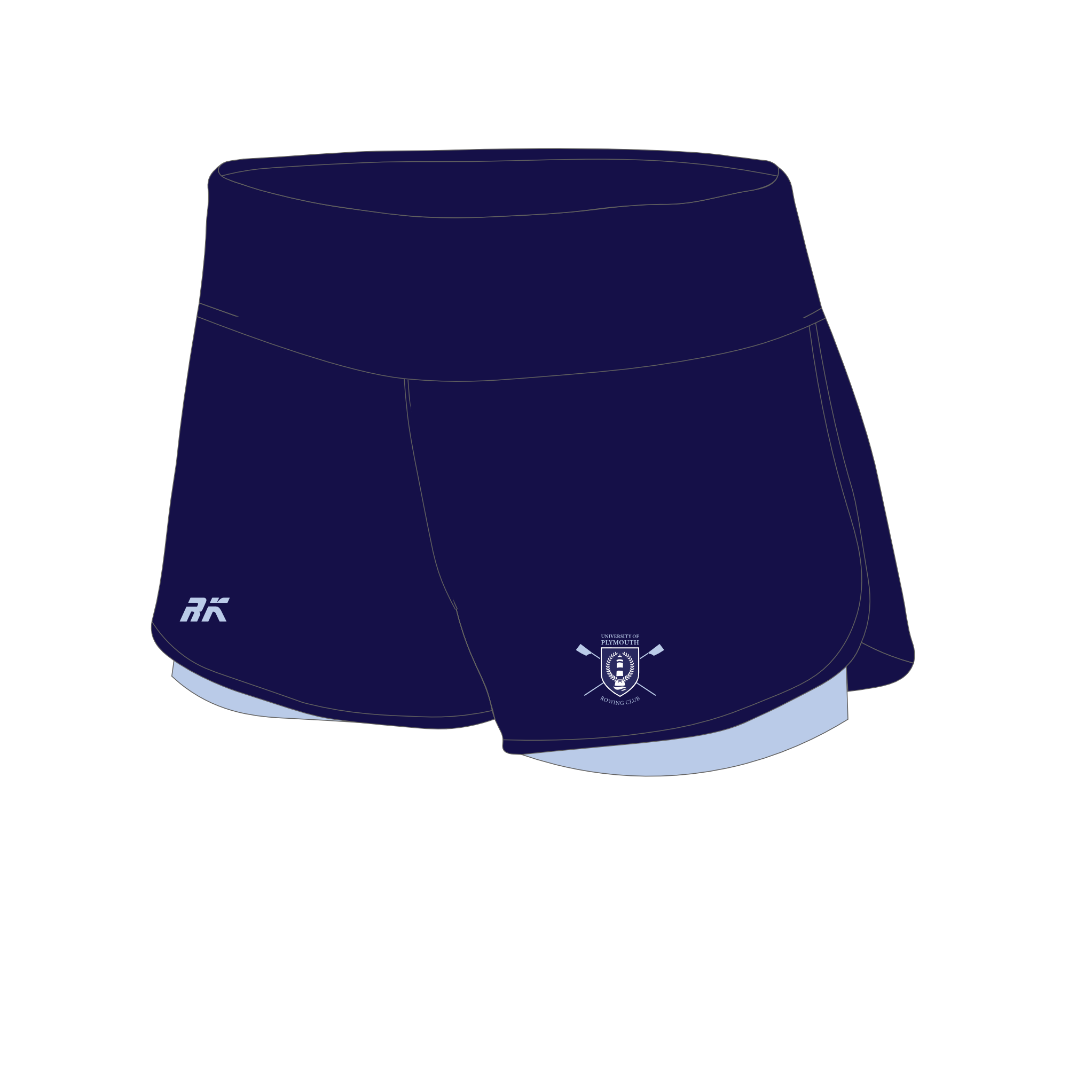 Plymouth University Boat Club Female Gym Shorts