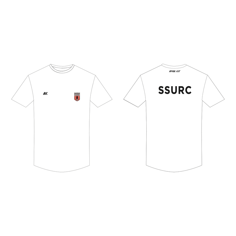 Solent University Rowing Club White Bespoke Gym T-Shirt