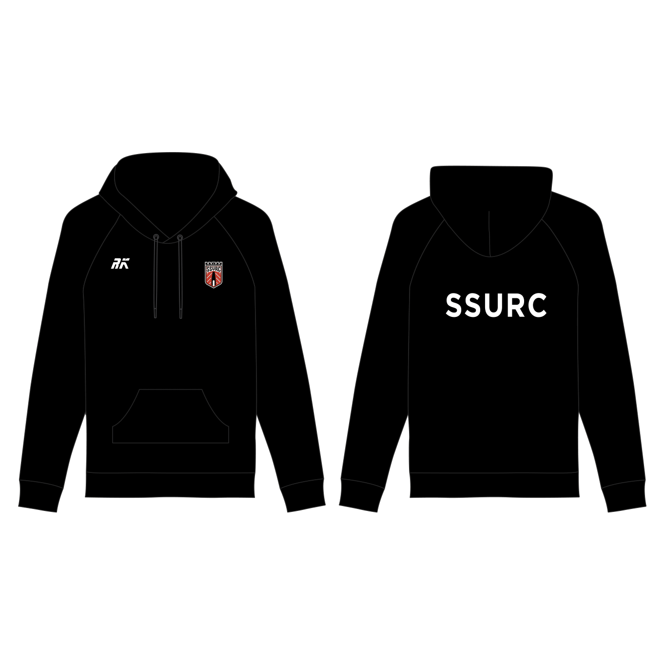 Solent University Rowing Club Hoodie Black