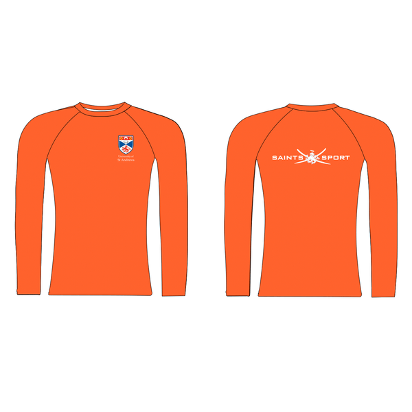 University of St Andrews BC Long Sleeve Baselayer Bright Orange