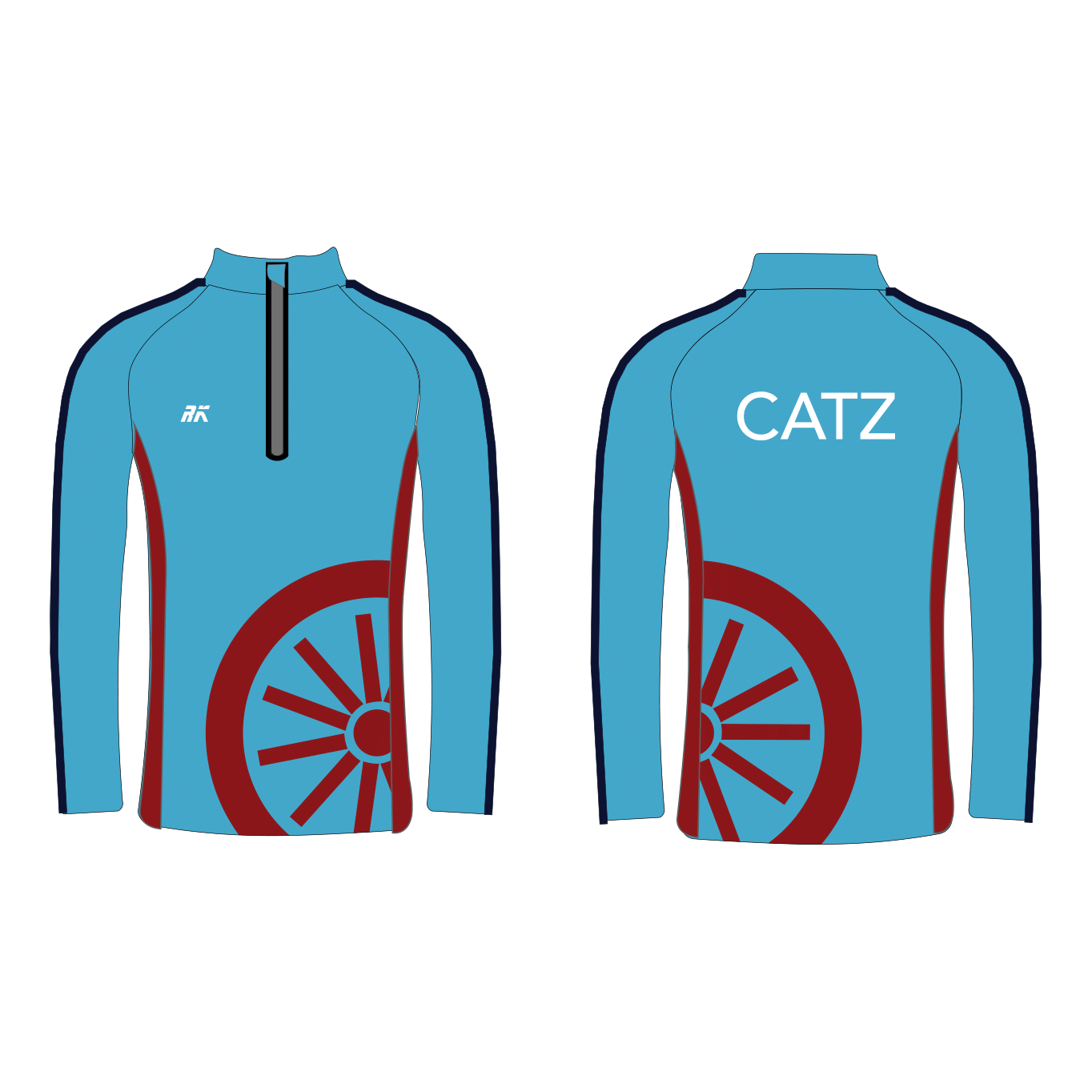 St Catherine's College BC Blue Bespoke Q-Zip