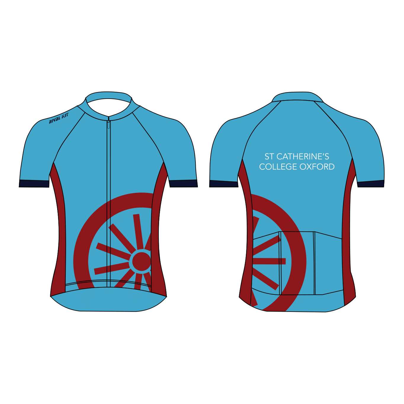 St Catherines College BC Short Sleeve Cycling Jersey