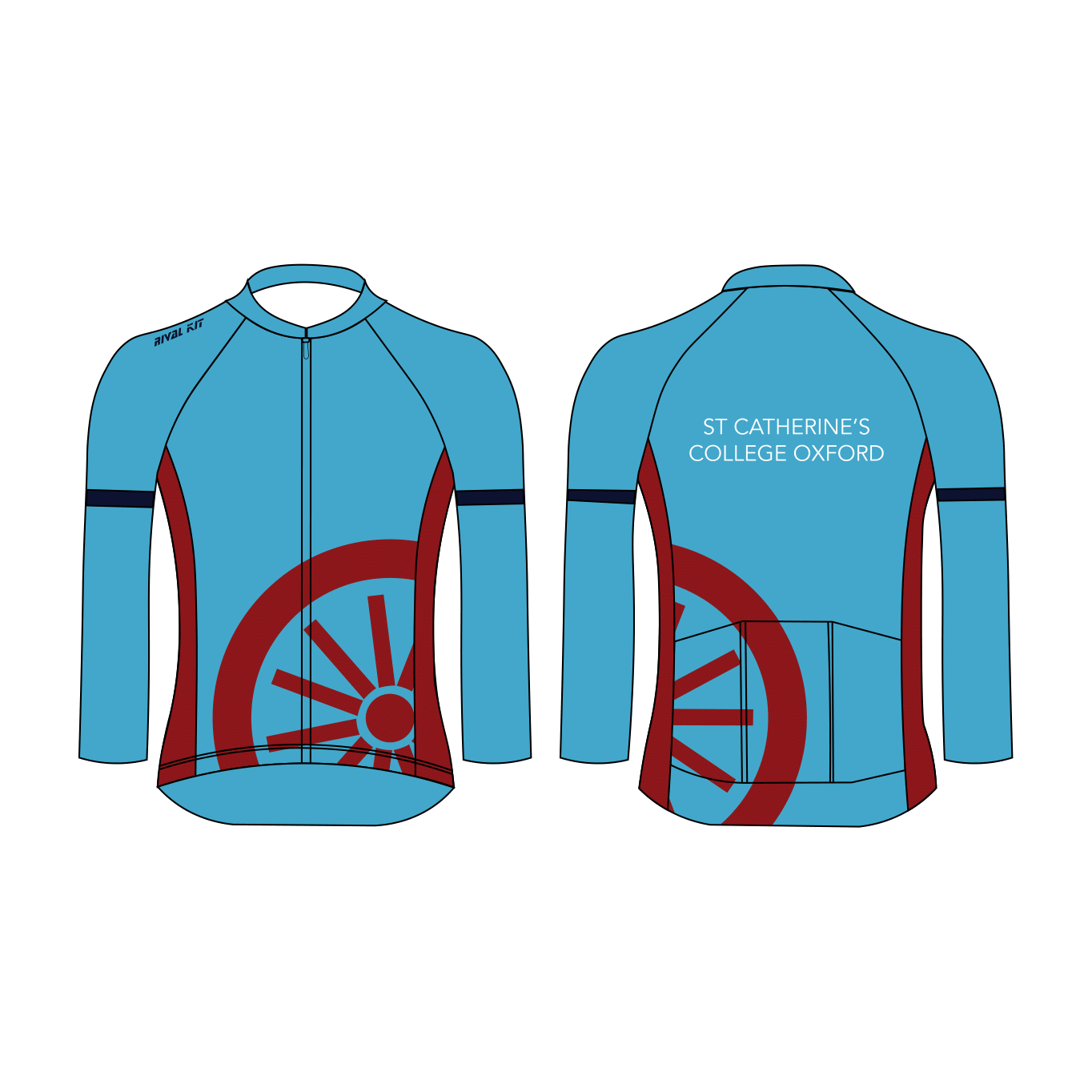 St Catherines College BC Long Sleeve Cycling Jersey