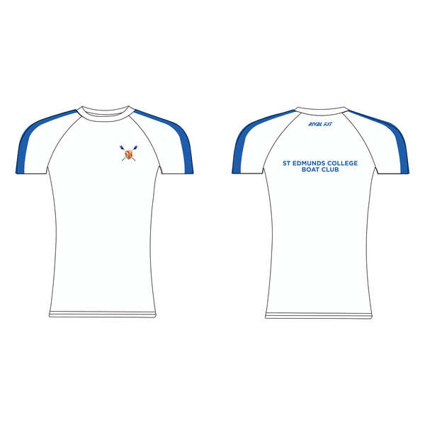 St Edmund's College Boat Club White Short Sleeve Baselayer