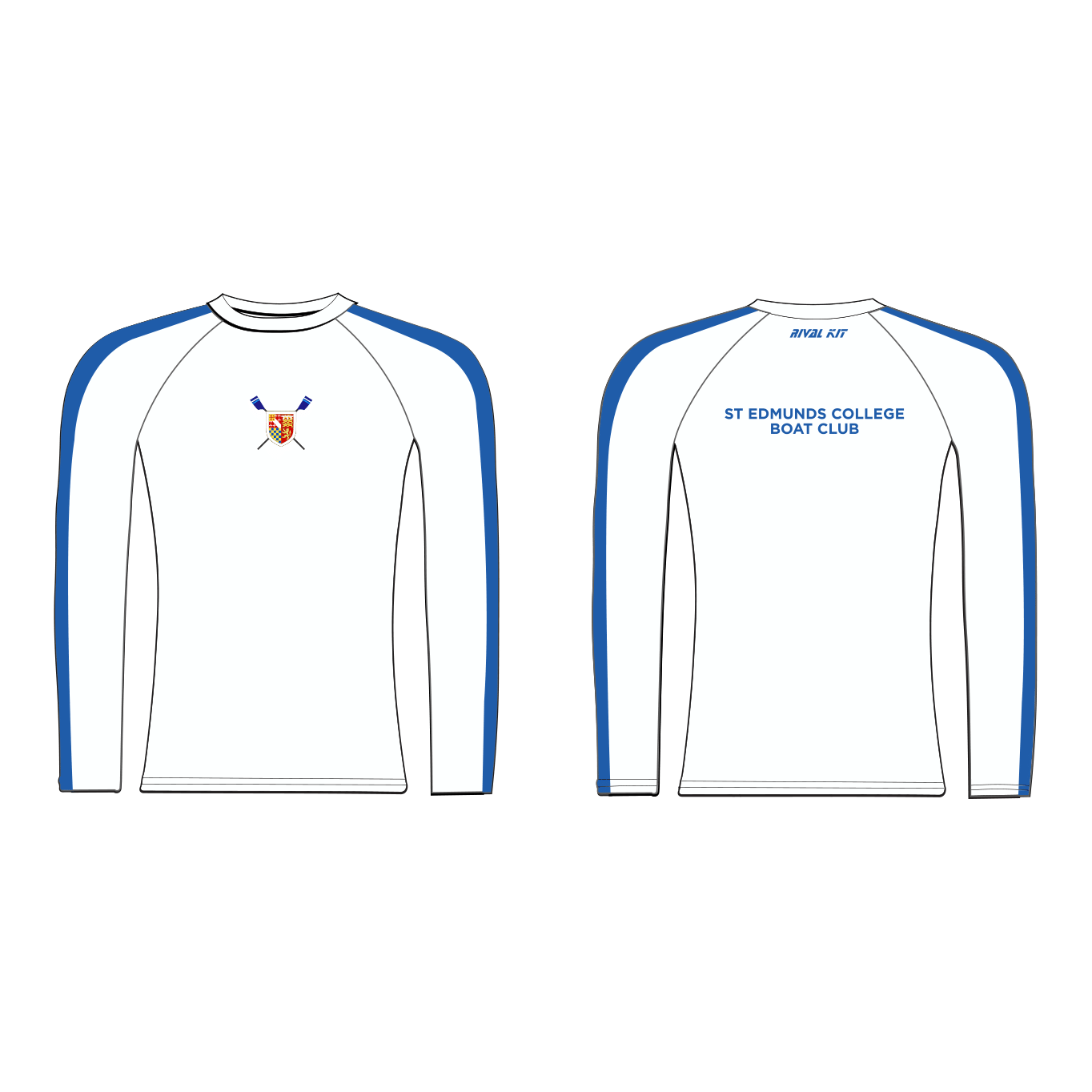 St Edmund's College Boat Club Striped Long Sleeve Baselayer