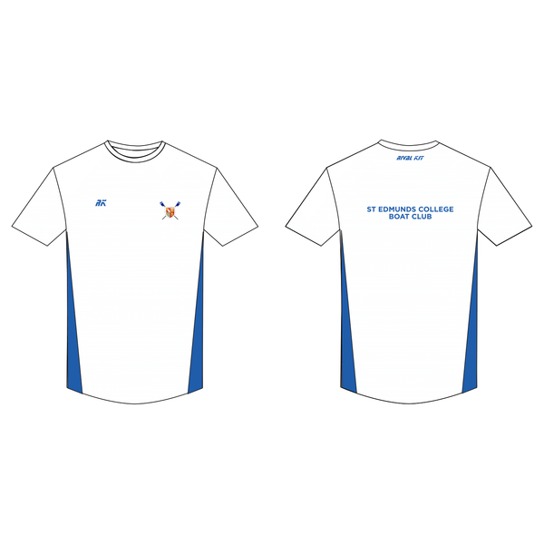 St Edmund's College Boat Club White Bespoke Gym T-Shirt