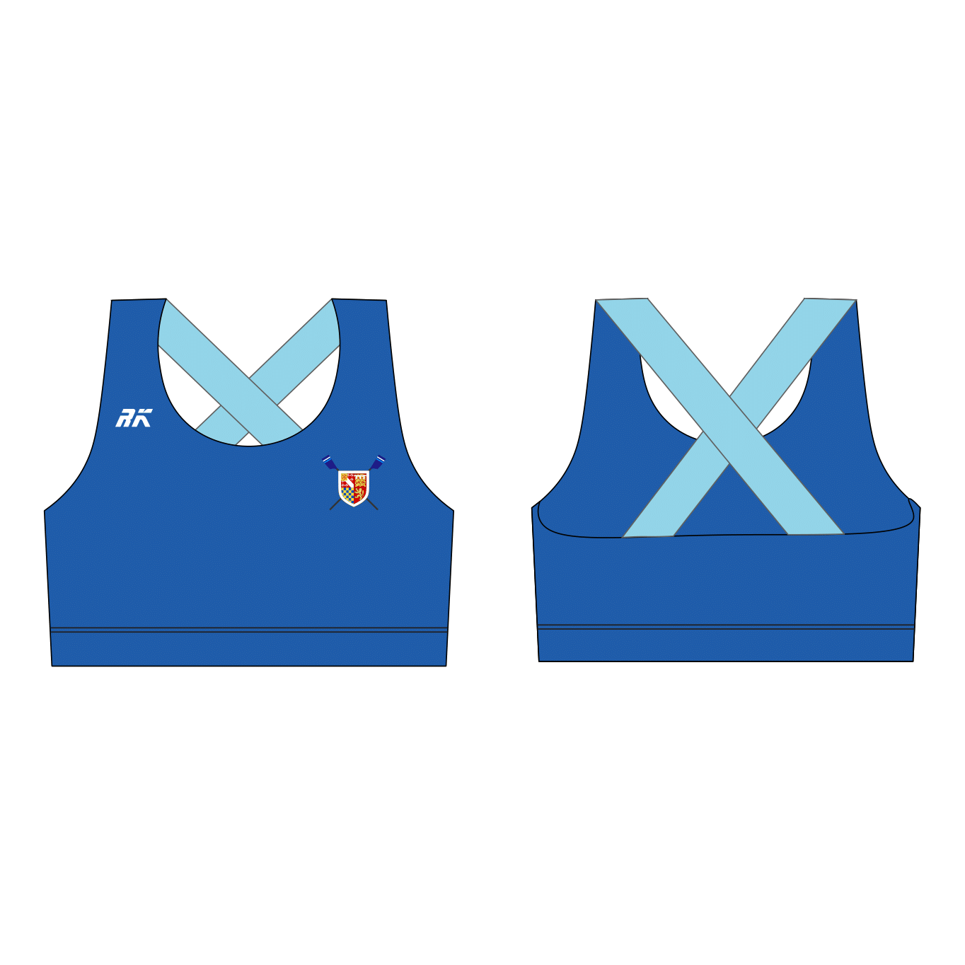 St Edmund's College Boat Club Cross Back Sports Bra