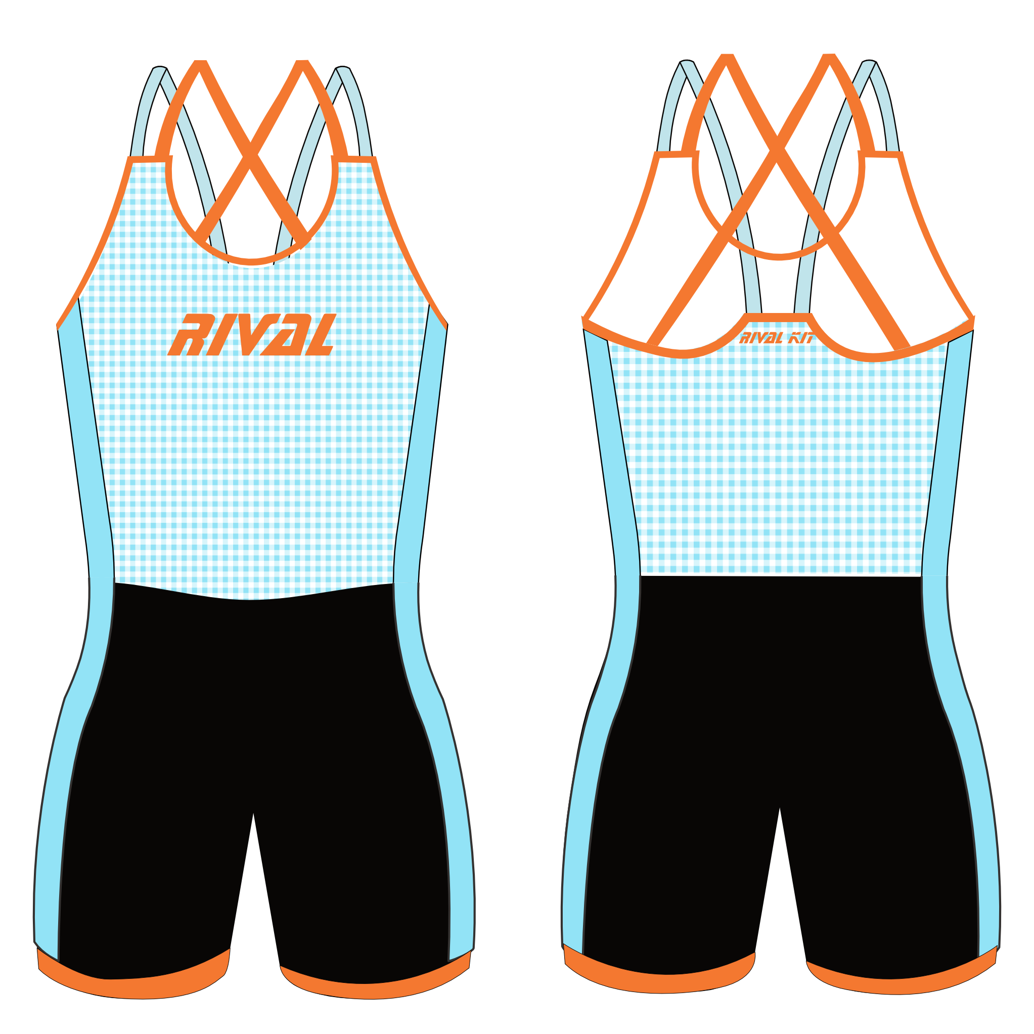 NEW 2026 Collection Strappy AIOX Dorothy Gingham / Orange