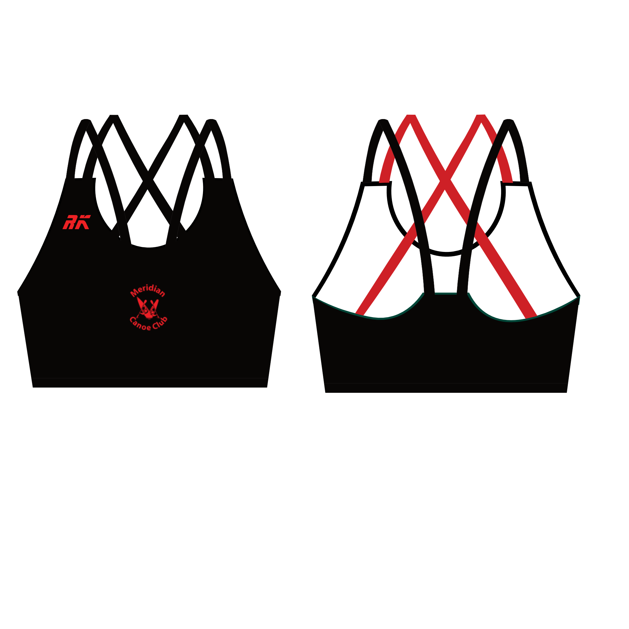 Meridian Canoe Club Cross Strap Sports Bra