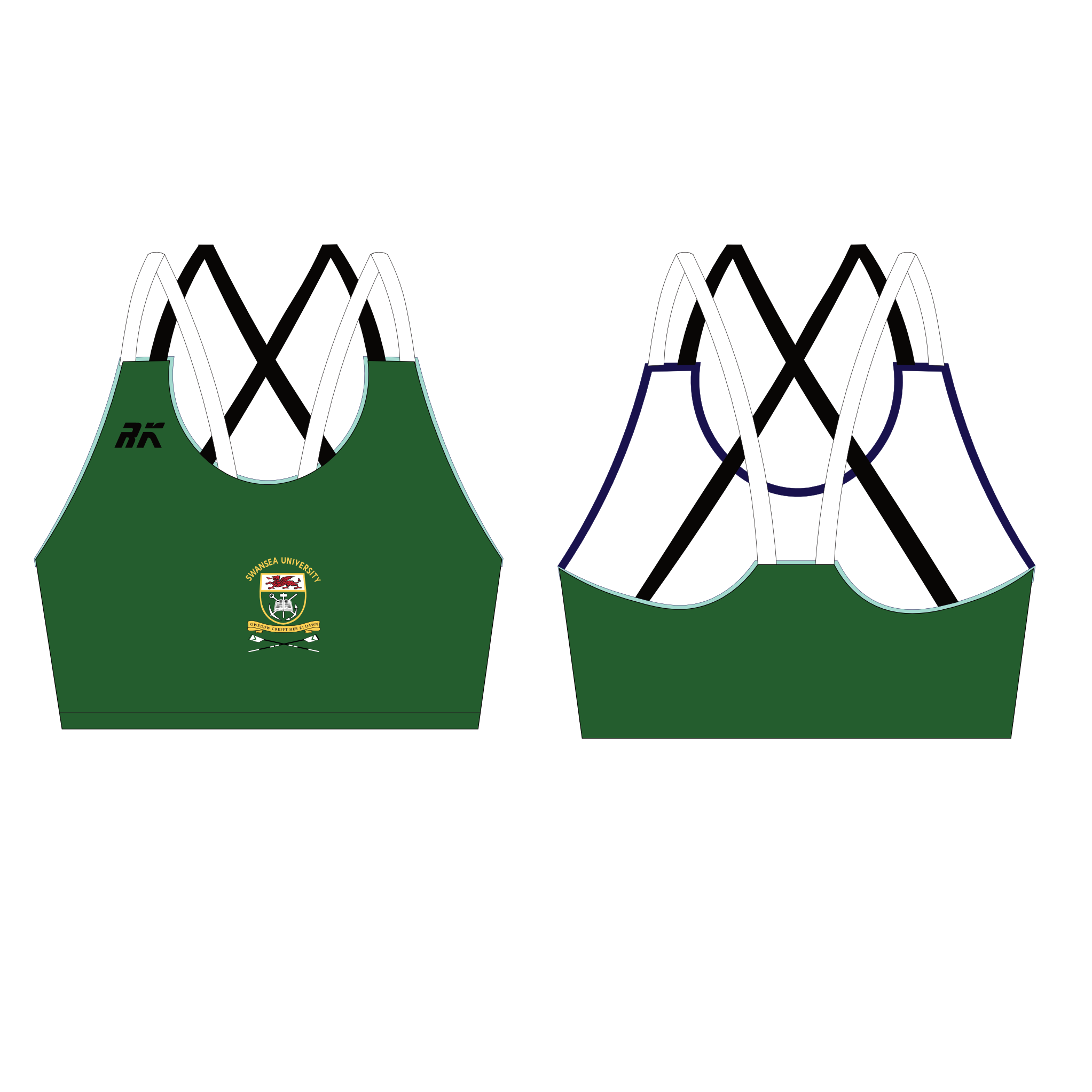 Swansea University BC Strappy Sports Bra