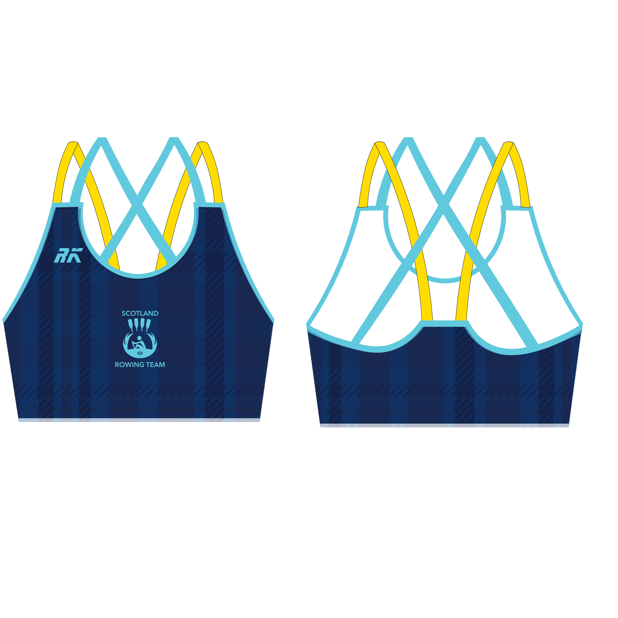 Team Scotland HIR COASTAL 2025 Strappy Sports Bra