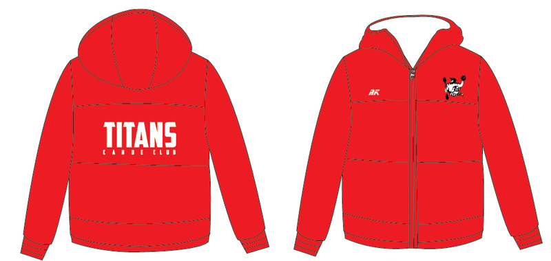 TITANS CANOE Puffa Jacket RED