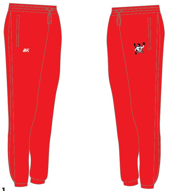 TITANS CANOE Club Bespoke Joggies RED