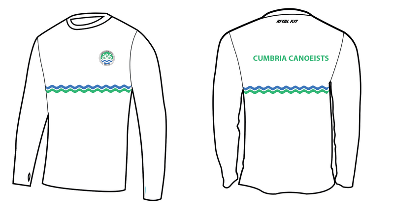 Cumbria Canoeists White 201 Long Sleeve Gym T-Shirt