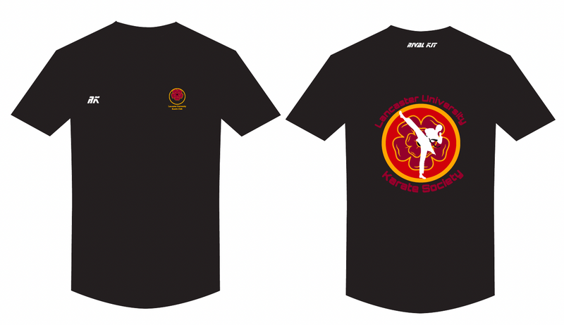 Lancaster University Karate Club Black Cotton T-Shirt