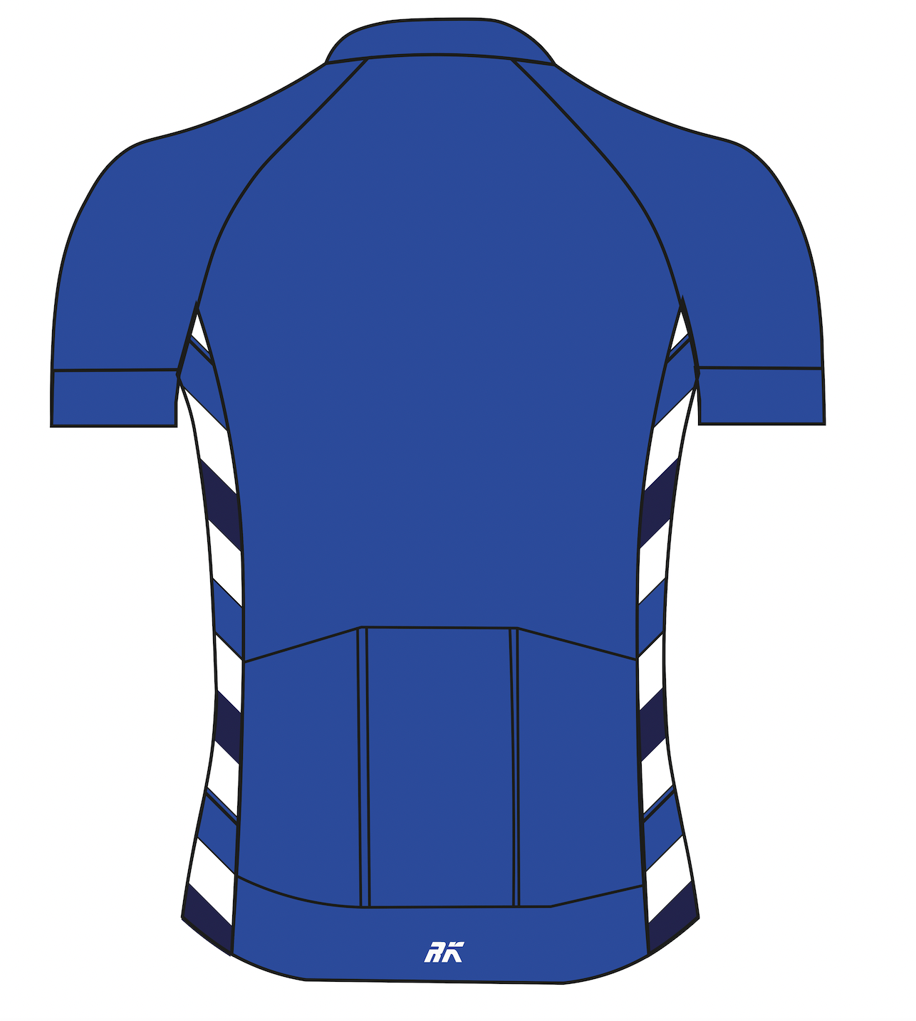 Canford School Boat Club Blue Short Sleeve Cycling Jersey