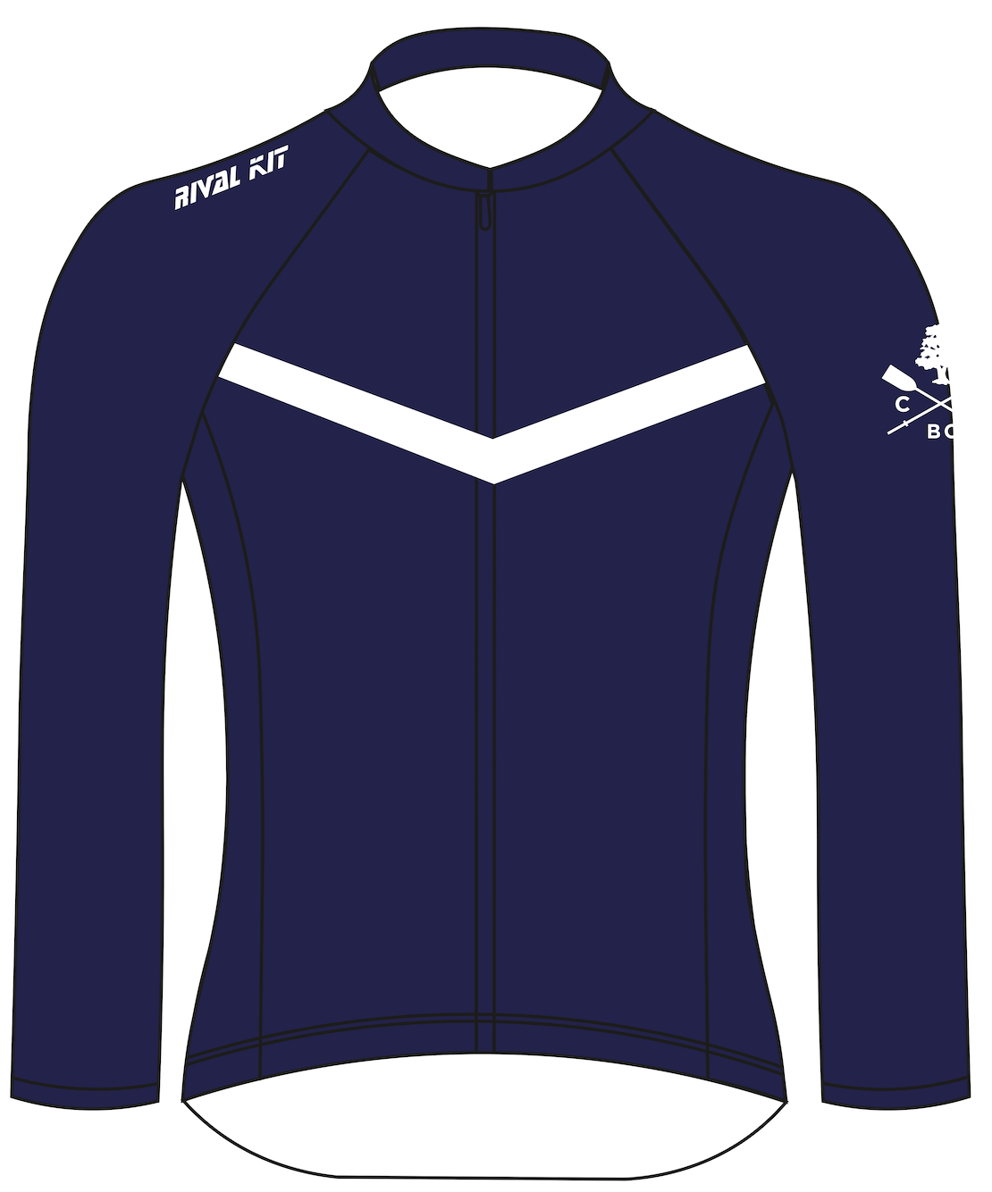 Canford School Boat Club Long Sleeve Cycling Jersey