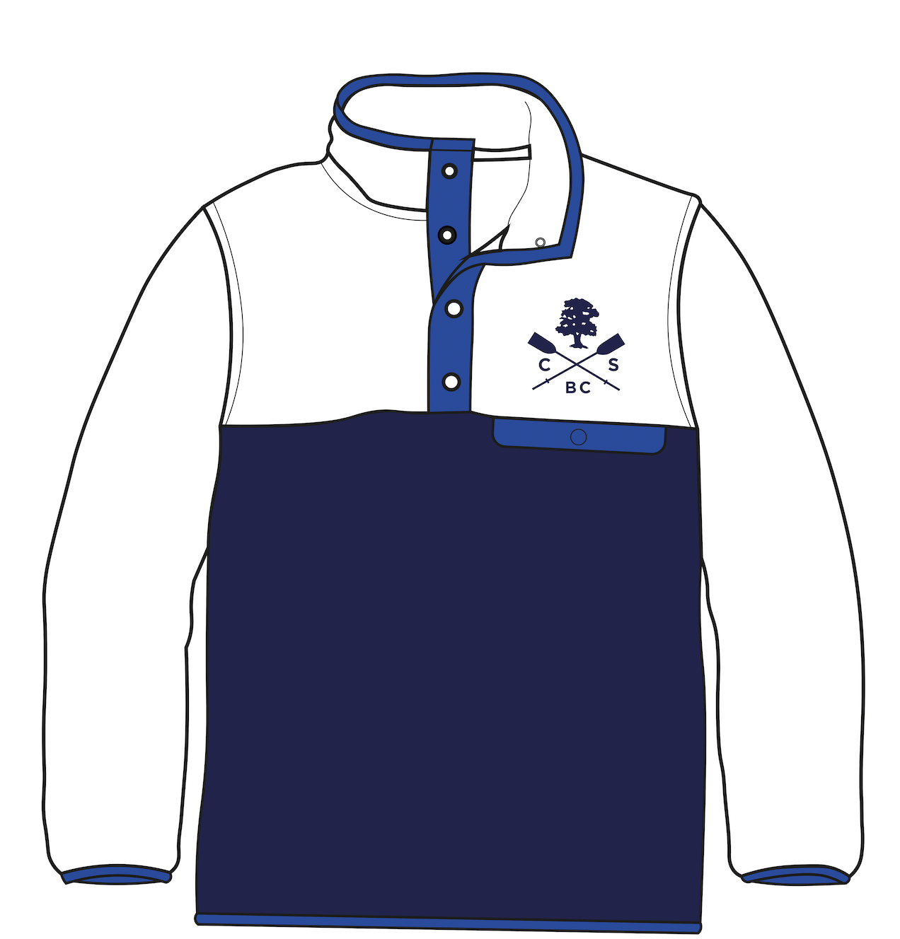 Canford School Boat Club Pocket Fleece