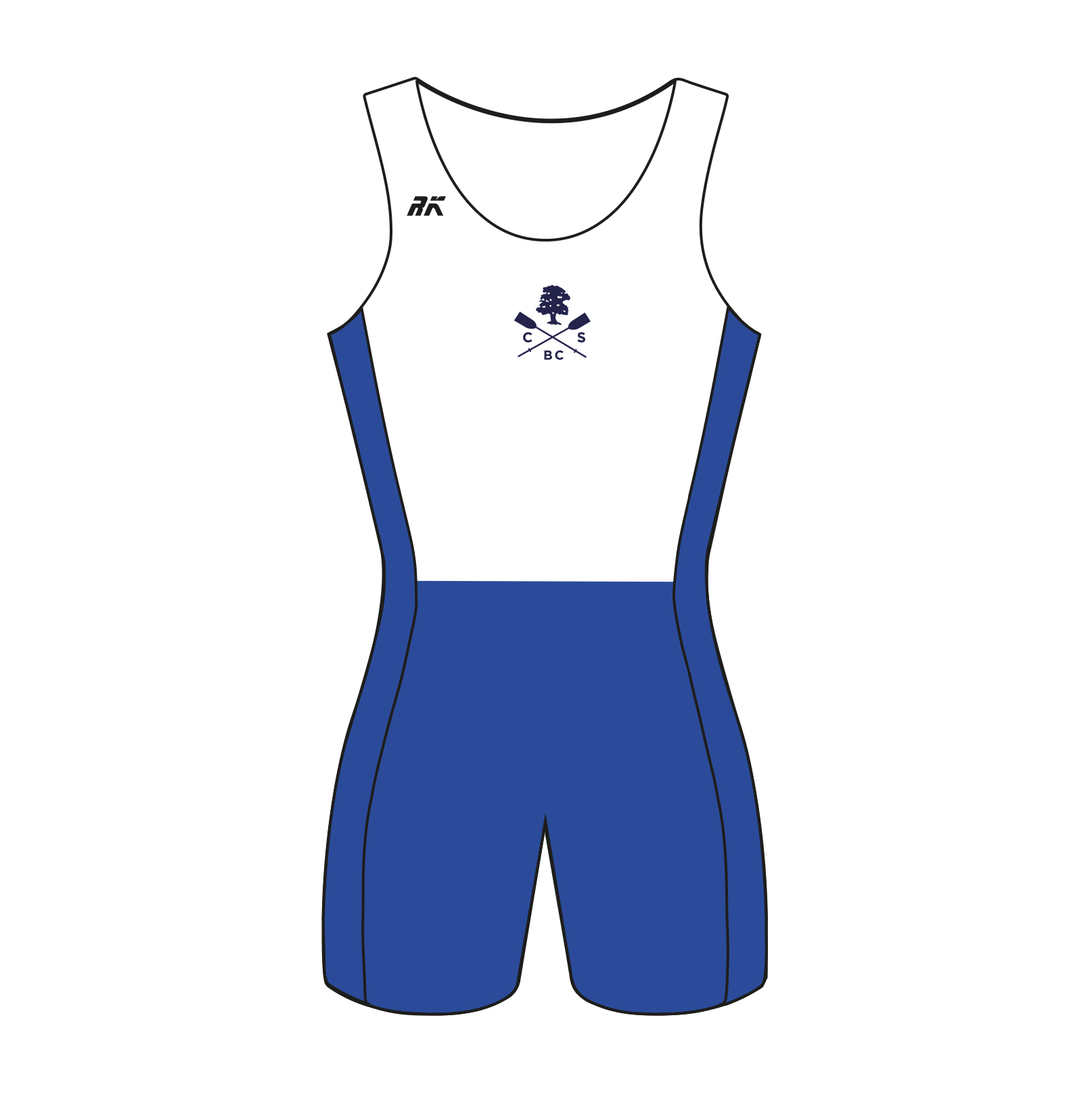 Canford School Boat Club AIO Blue and White