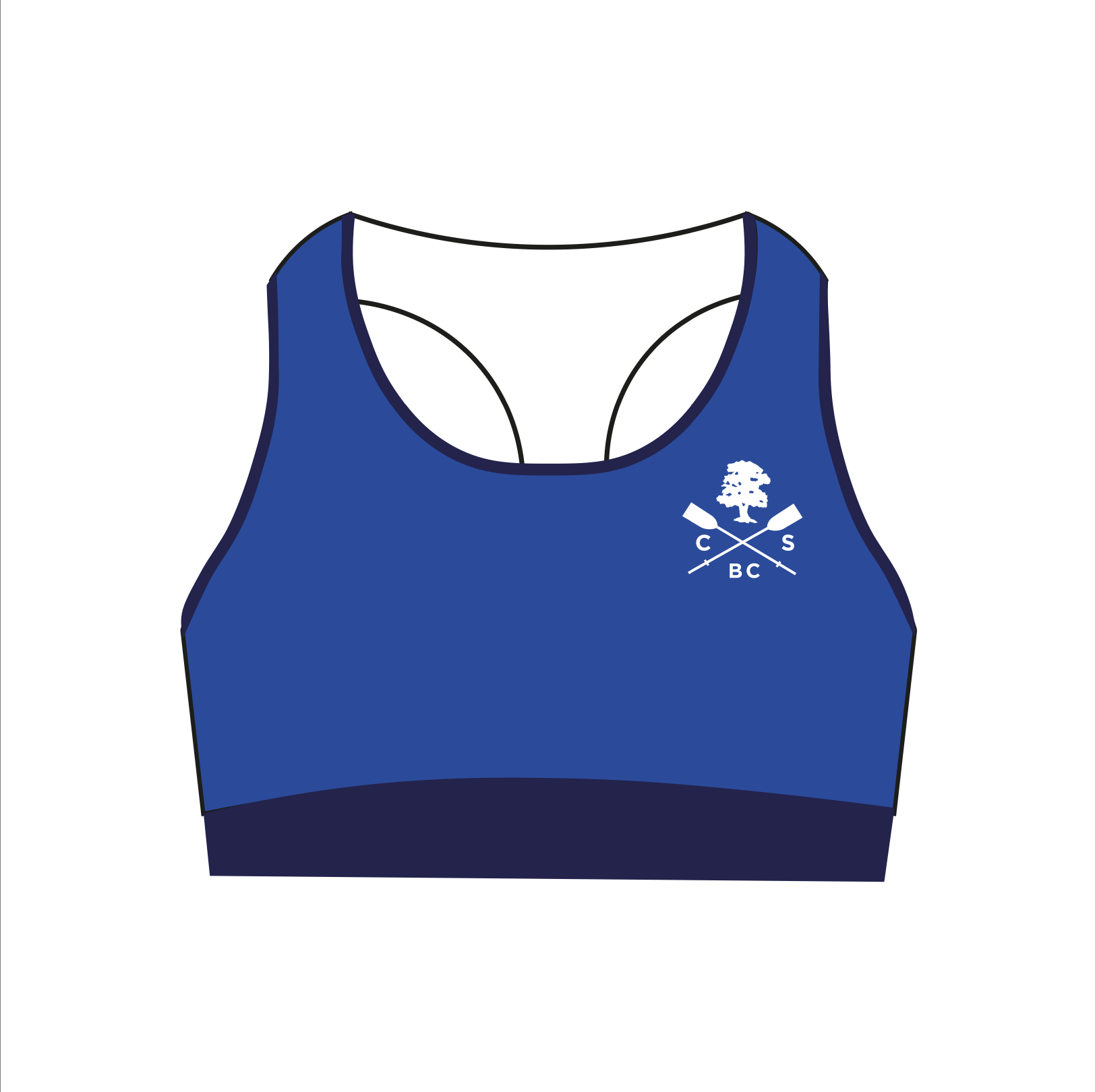 Canford School Boat Club Racerback Sports Bra