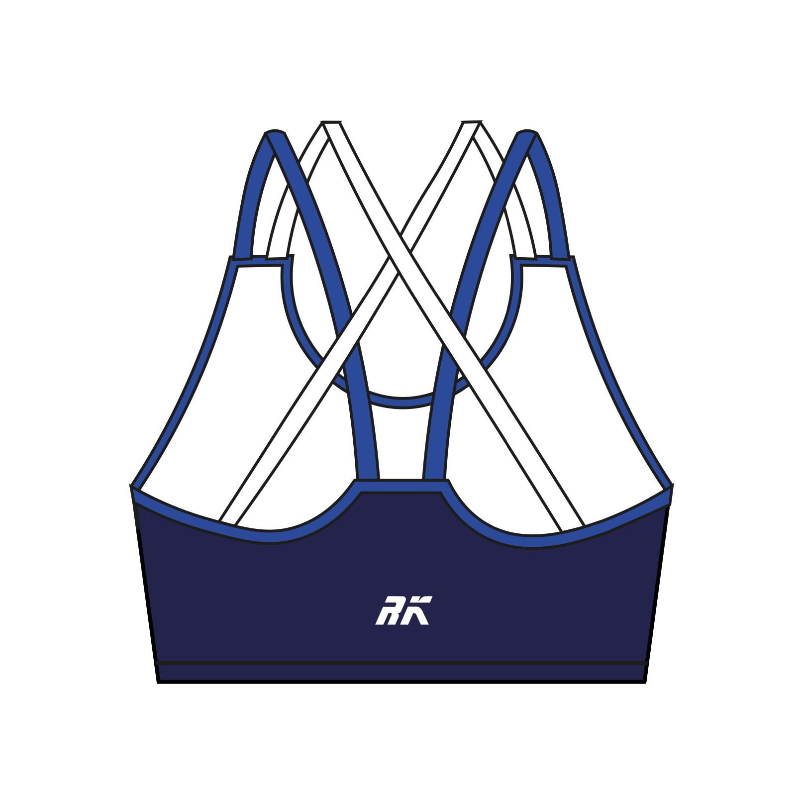 Canford School Boat Club Strappy Sports Bra