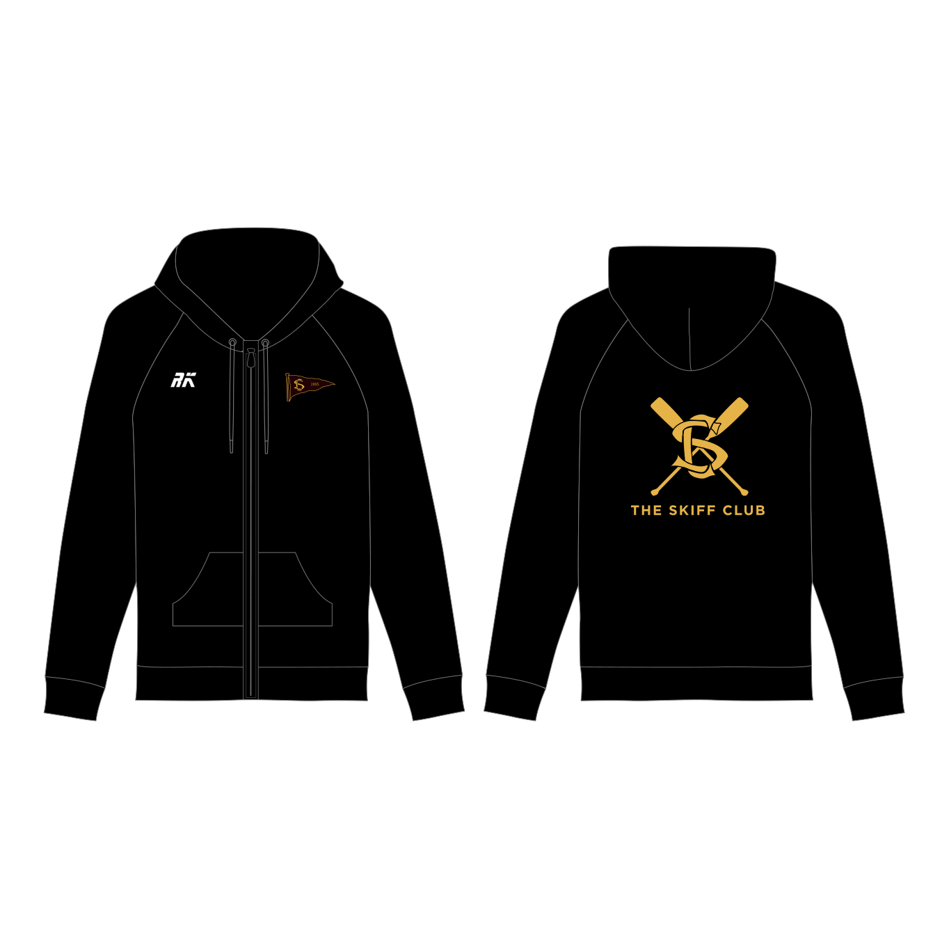 The Skiff Club Zip Hoodie