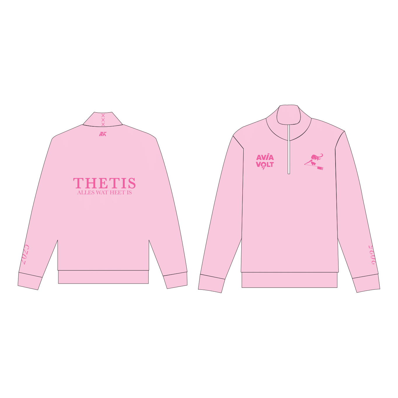 Thetis Cotton Q-Zip Light Pink : Commission Members