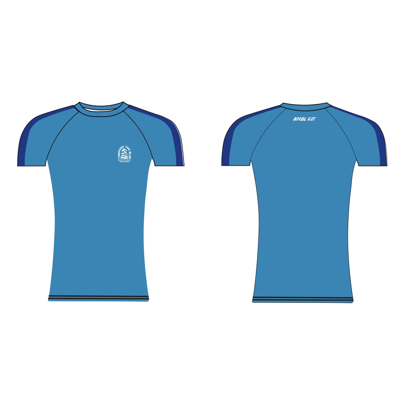 Through the Blue Short Sleeve Base-Layer