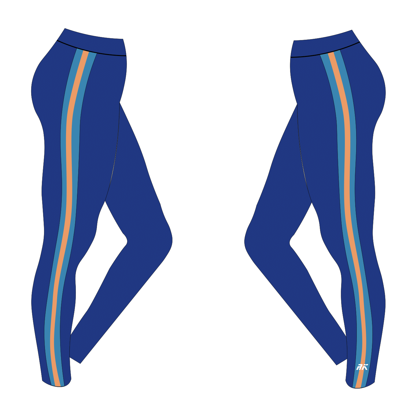 Through the Blue Leggings