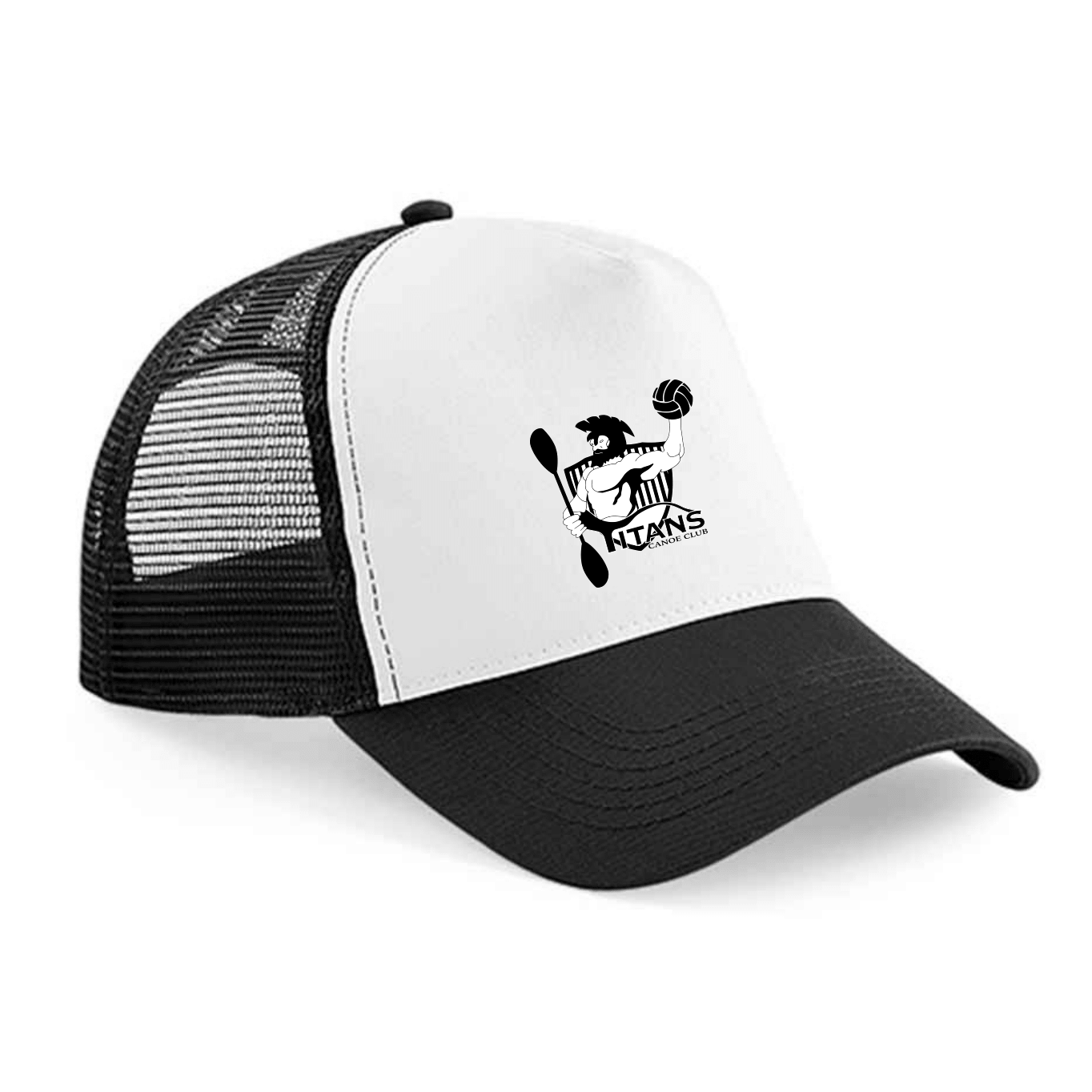 Titans Canoe Club Cap White and Black Mesh