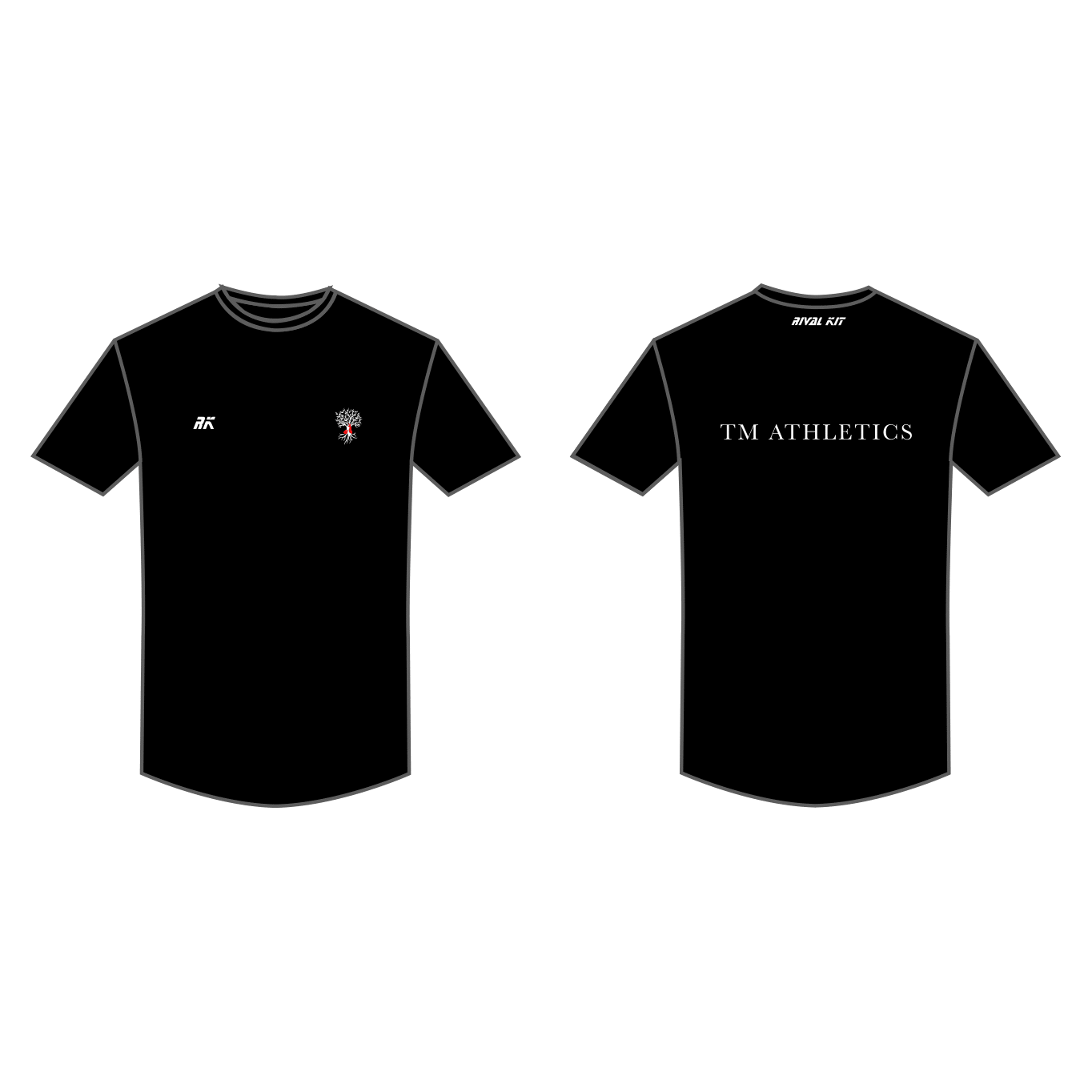 TM Athletics Short Sleeve Gym T-shirt Black