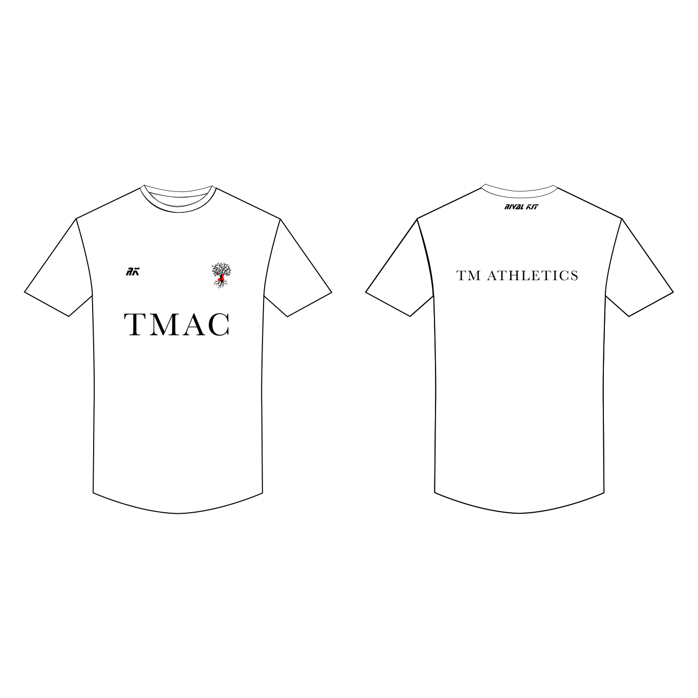 TM Athletics Short Sleeve Gym T-shirt White