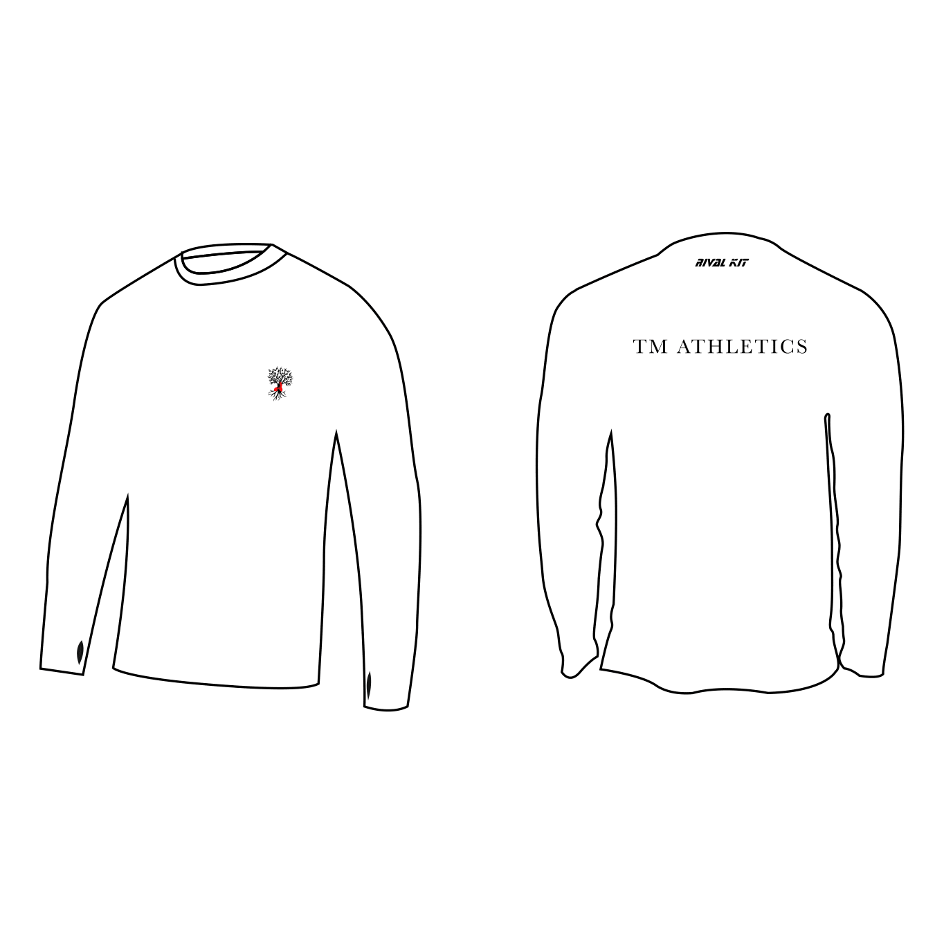 TM Athletics Long Sleeve Gym T-Shirt White