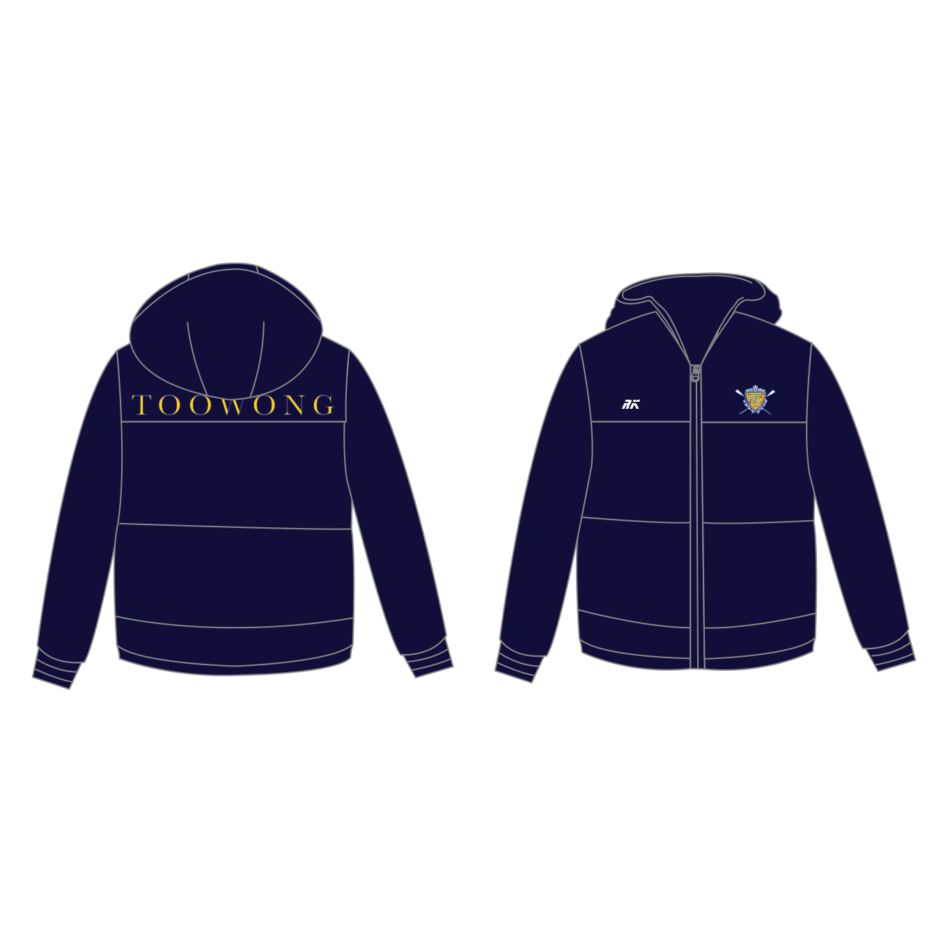 Toowong Rowing Club Puffa Jacket
