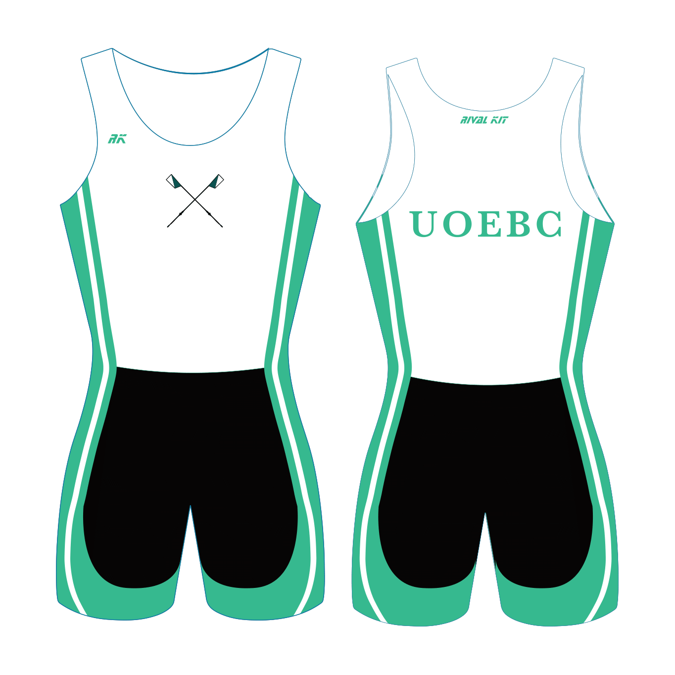 University of Exeter Boat Club AIO White and Black