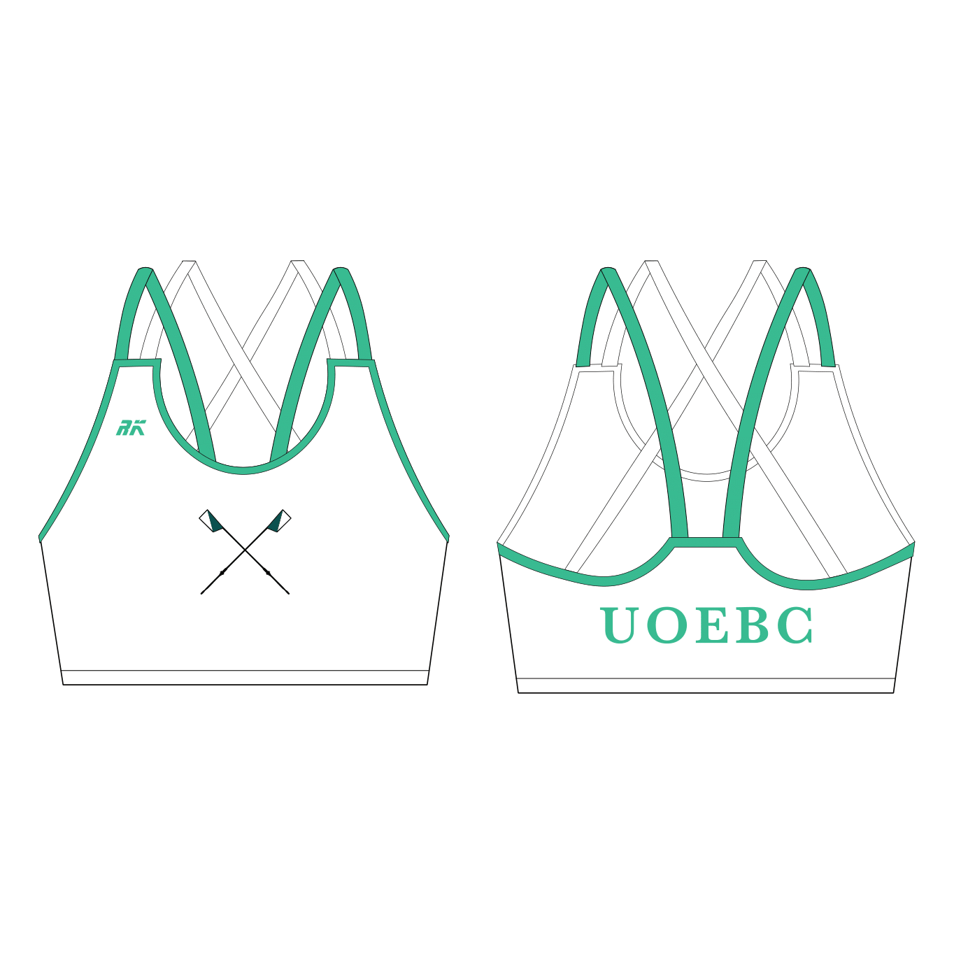 University of Exeter Boat Club Strappy Sports Bra