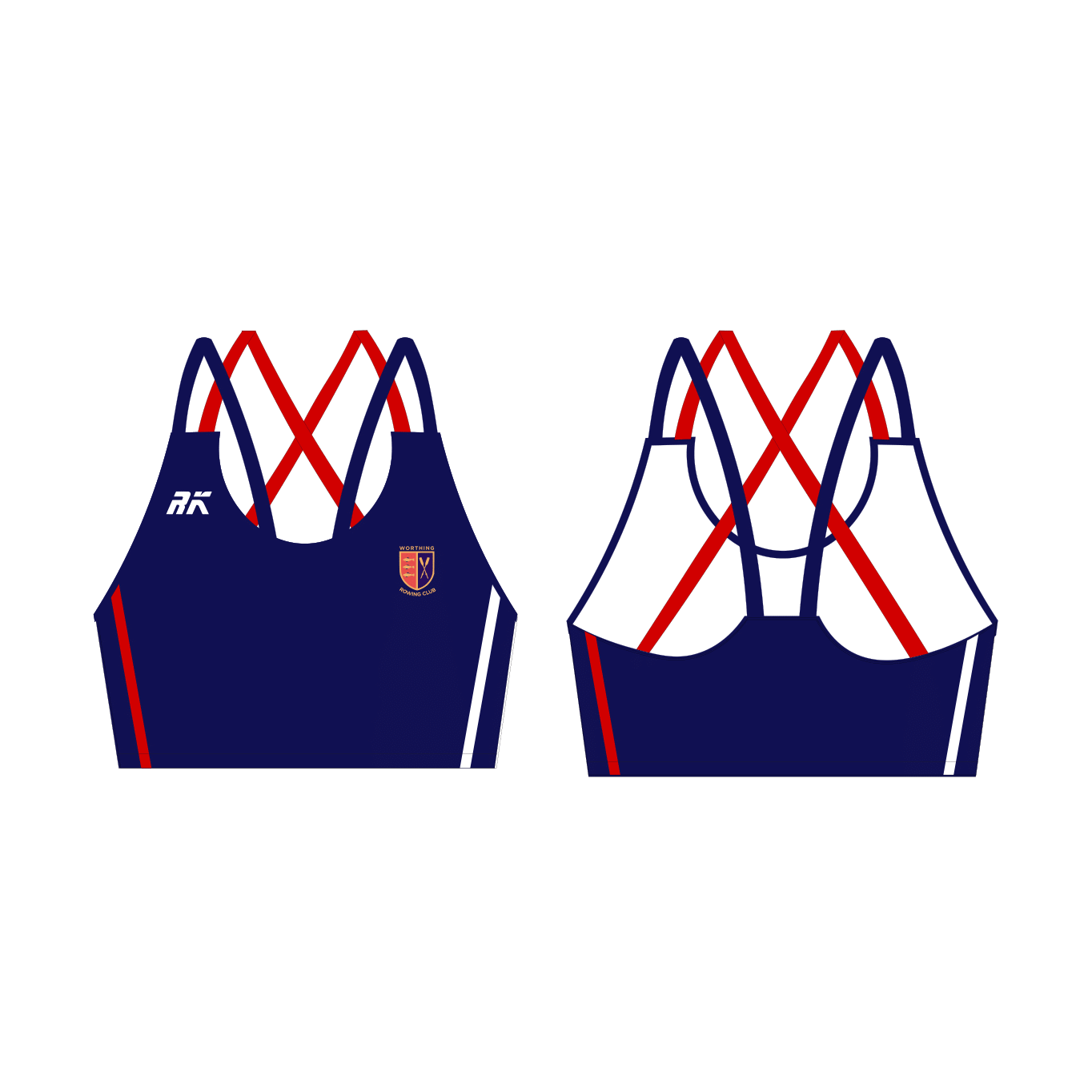 Worthing Rowing Club Strappy Sports Bra