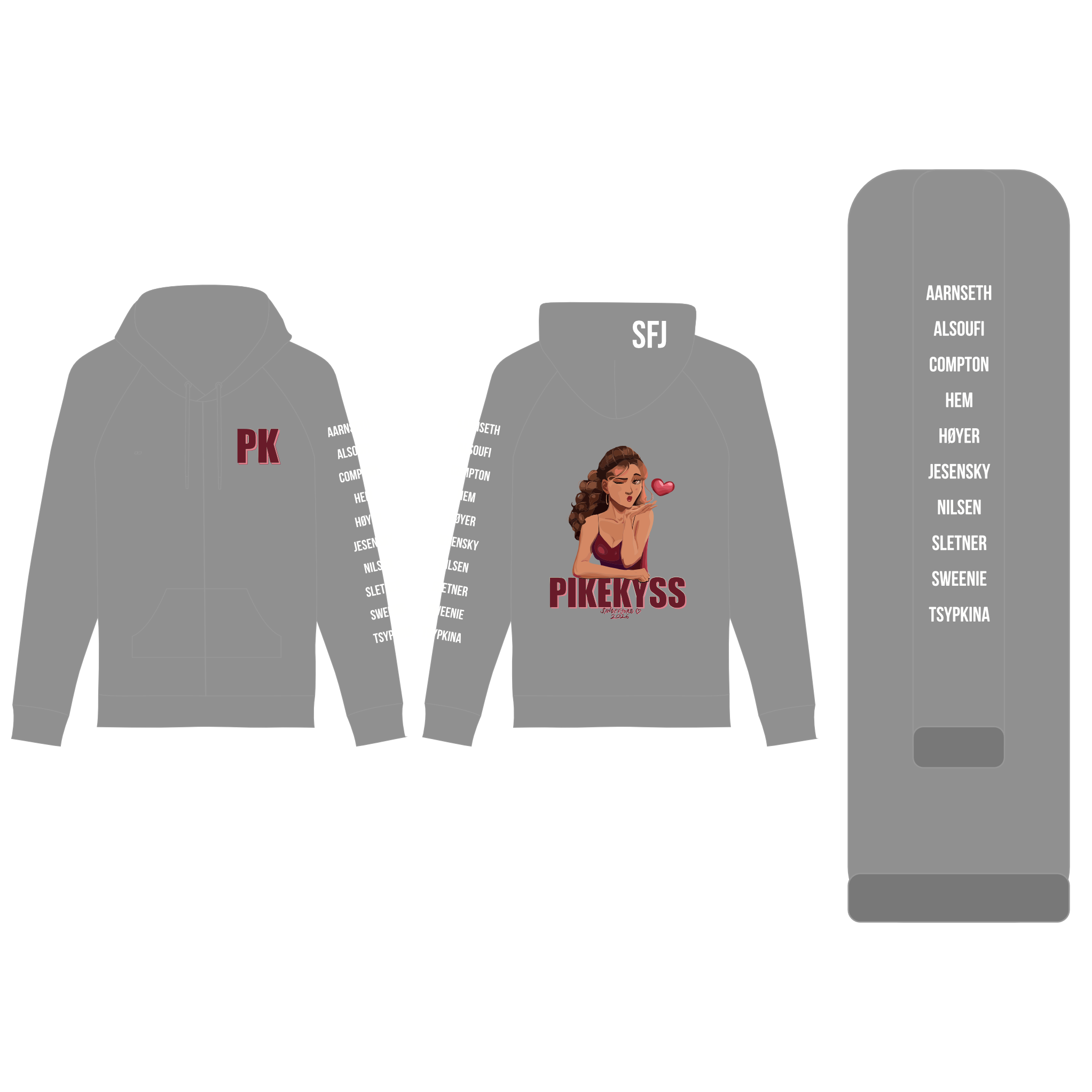 Pikekyss Sandefjord - Russ Hoodie