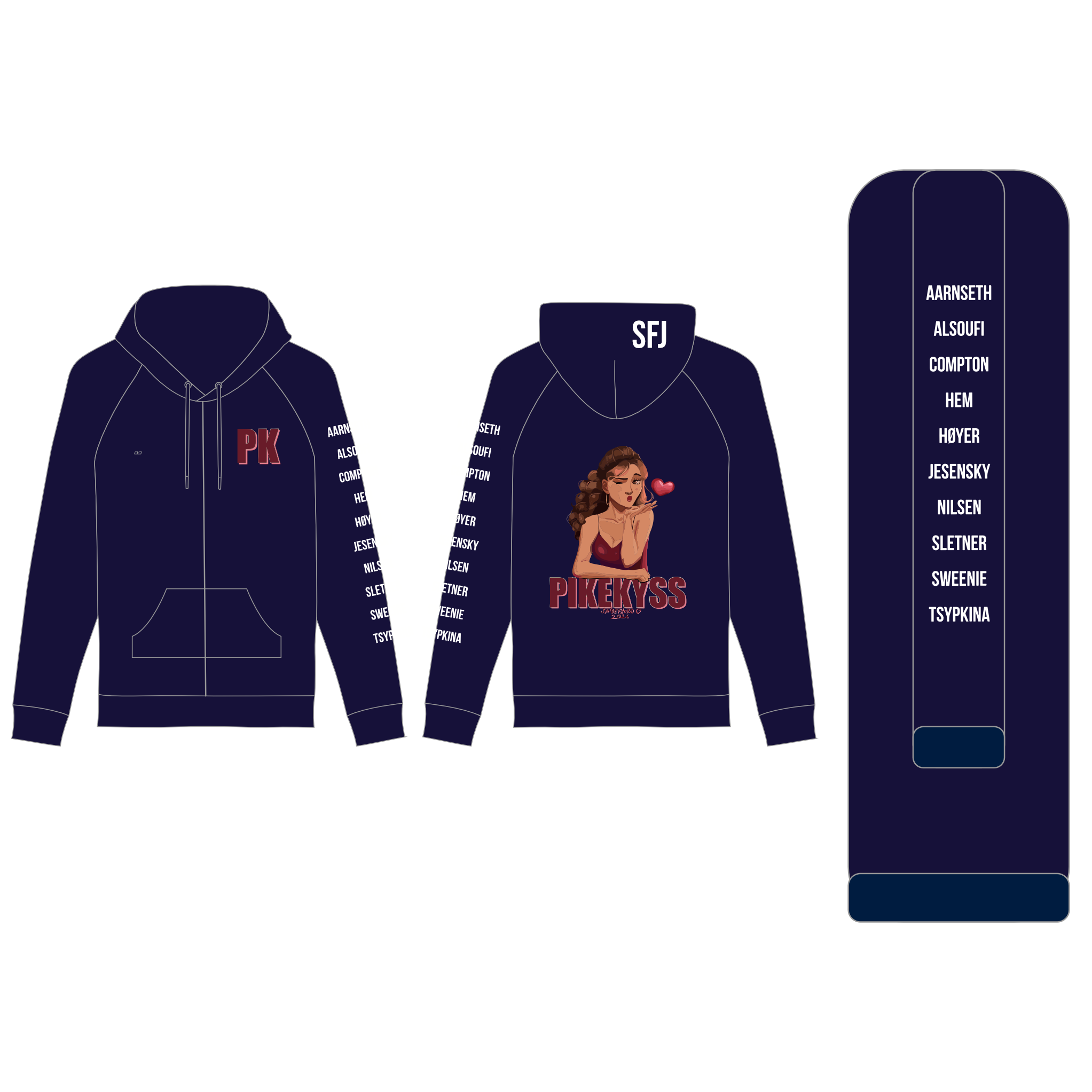 Pikekyss Sandefjord - Russ Hoodie