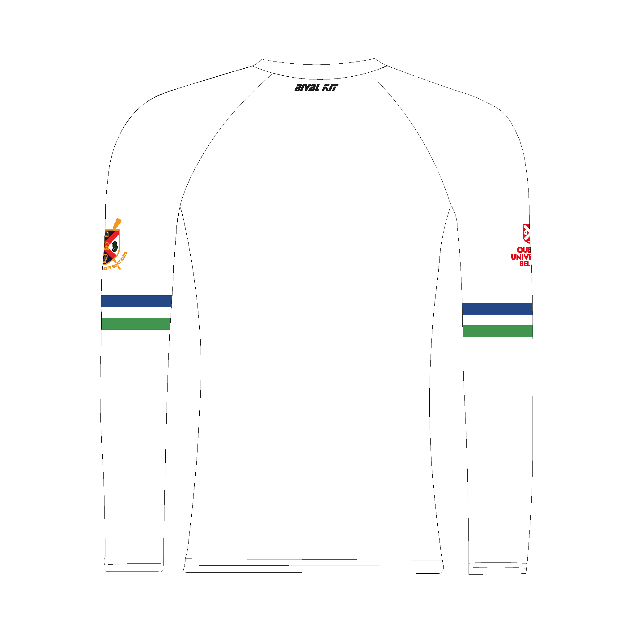 Queen's University Belfast Men's Boat Club Long Sleeve Base Layer