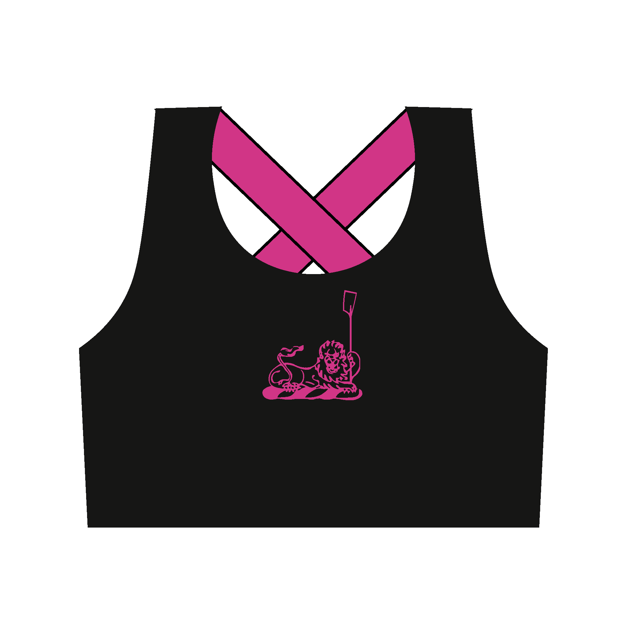 Churchill College Boat Club Crossed Back Sports Bra