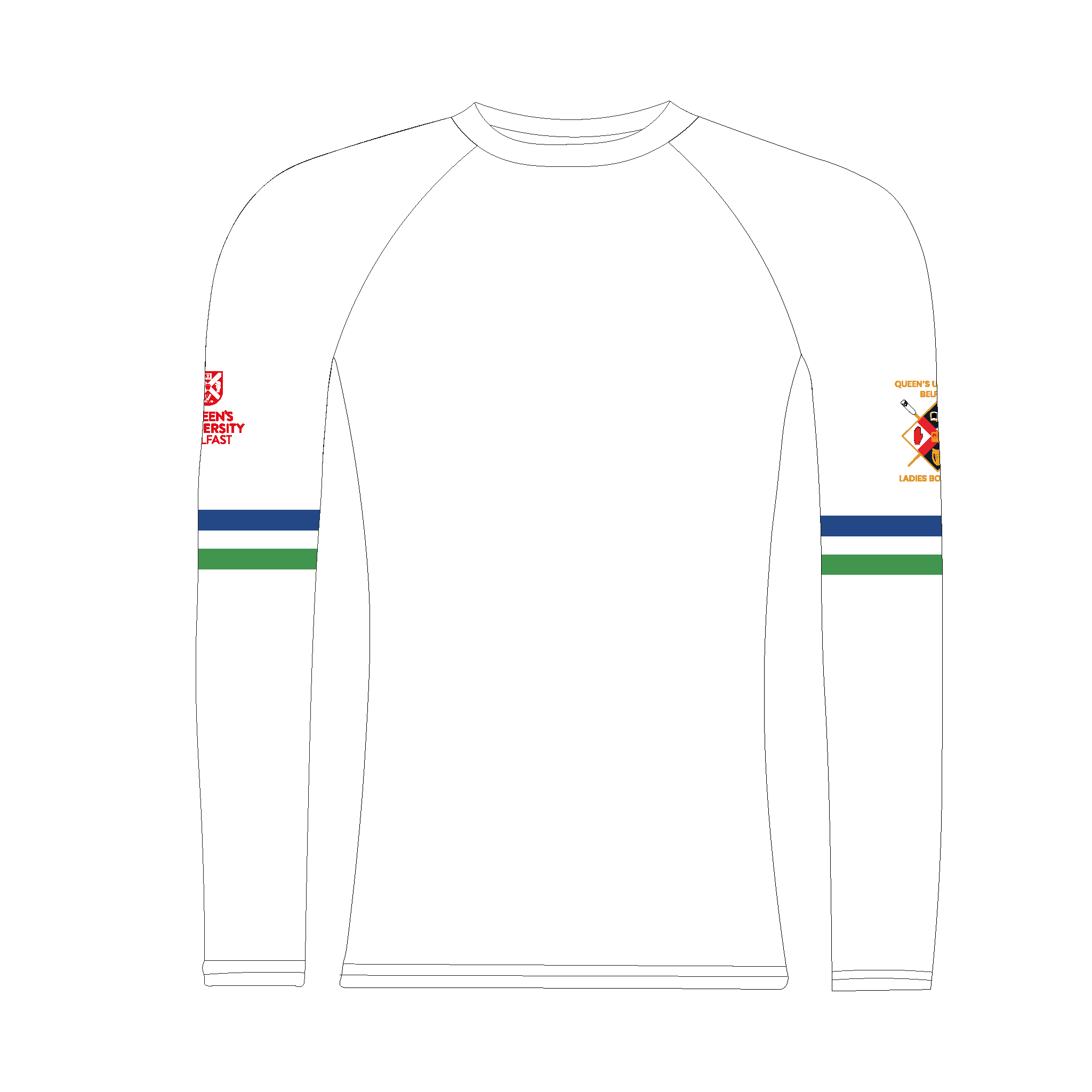 Queen's University Belfast Ladies Boat Club Long Sleeve Base Layer