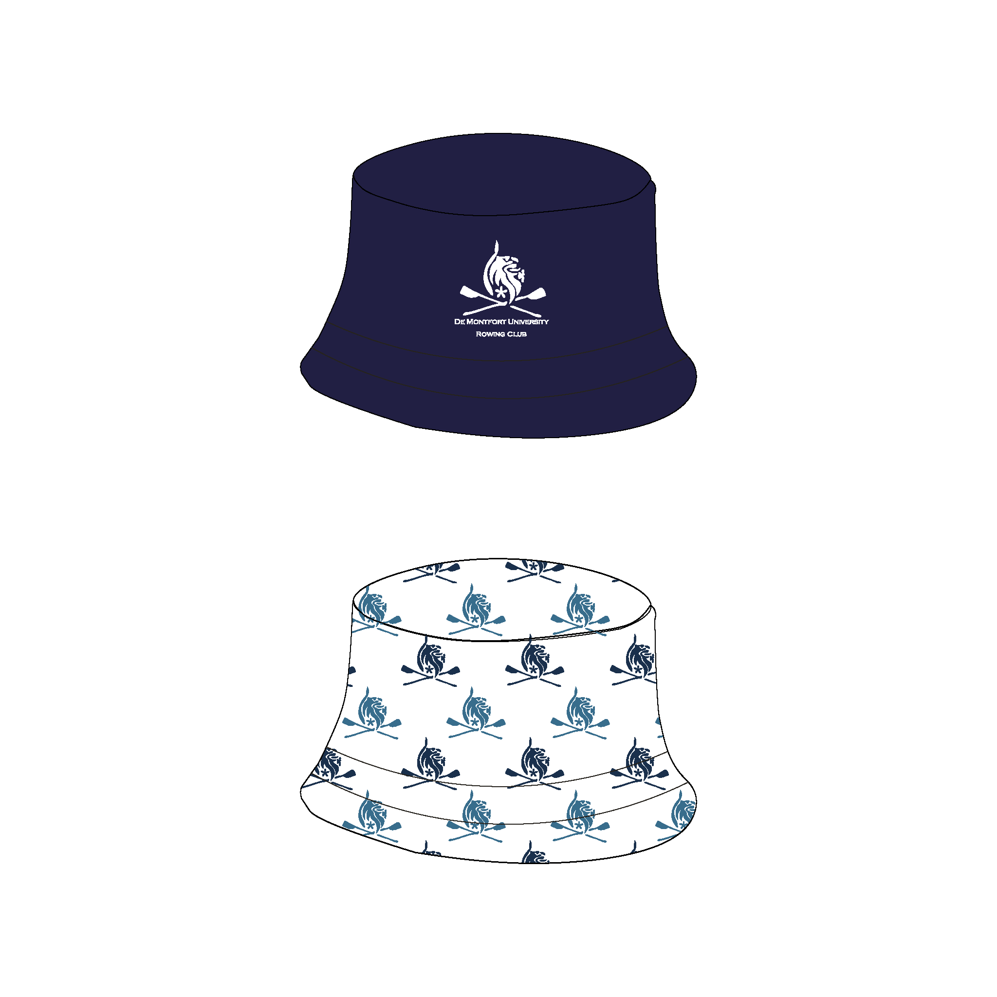 IN STOCK De Montfort University BC Reversible Bucket Hat