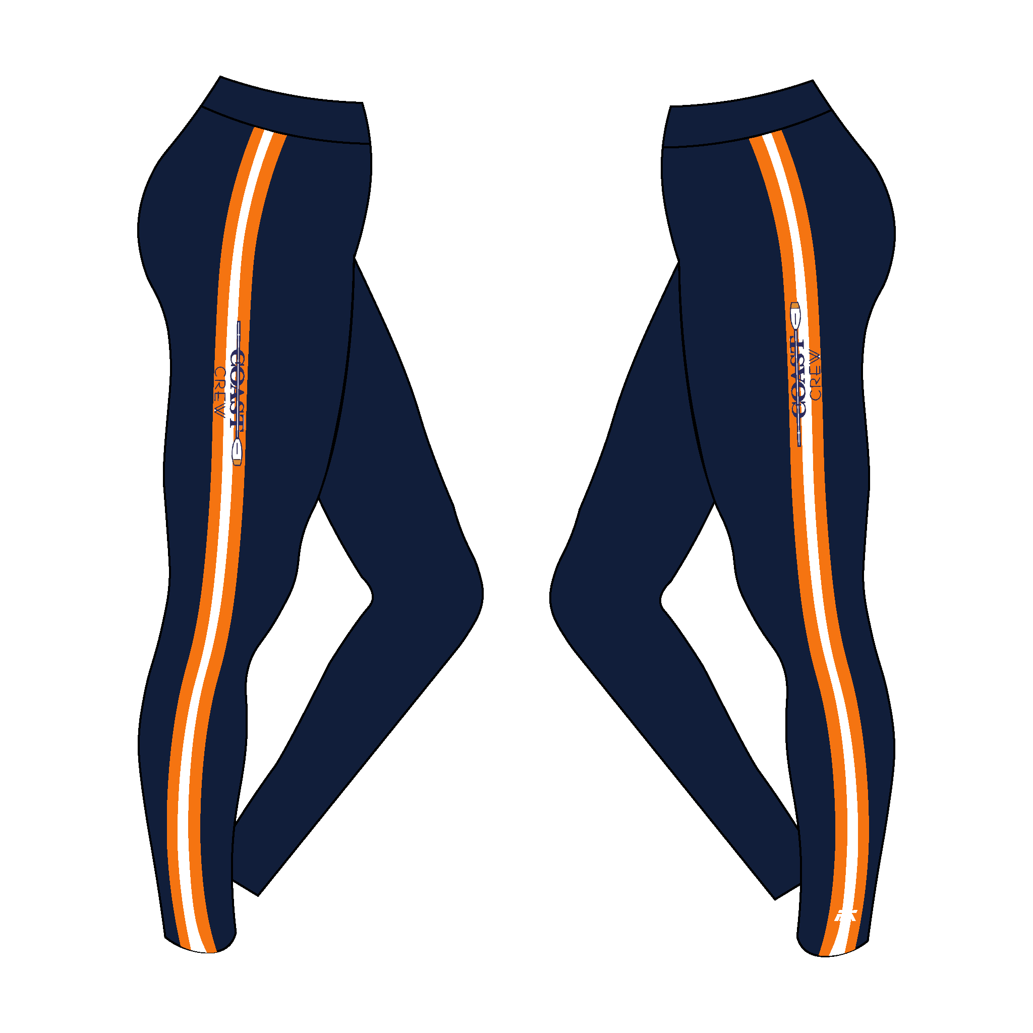 Orange Coast Leggings Orange details