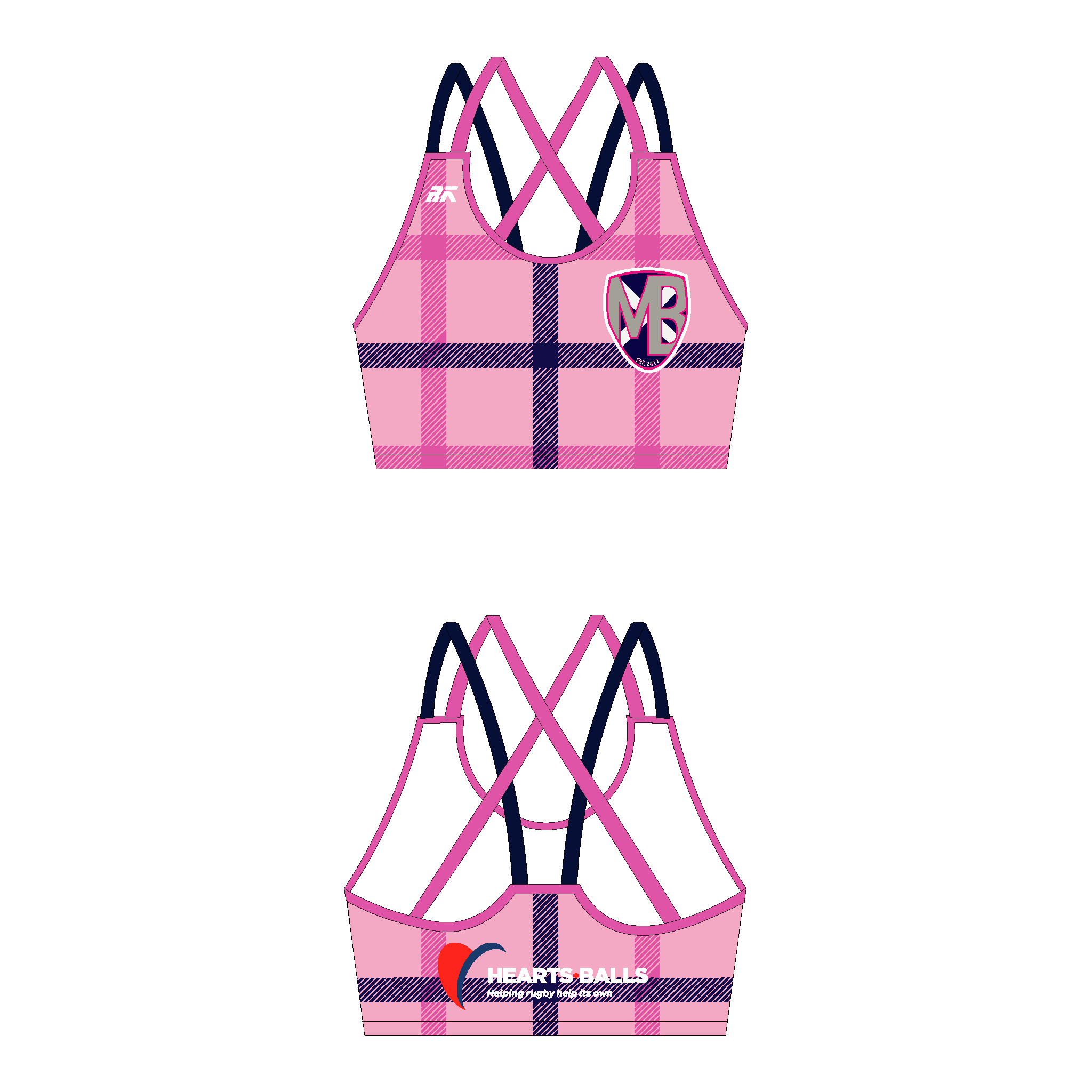 Hearts + Balls Mighty Bovs Strappy Sports Bra