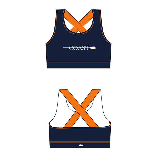 Orange Coast Navy Sports Bra