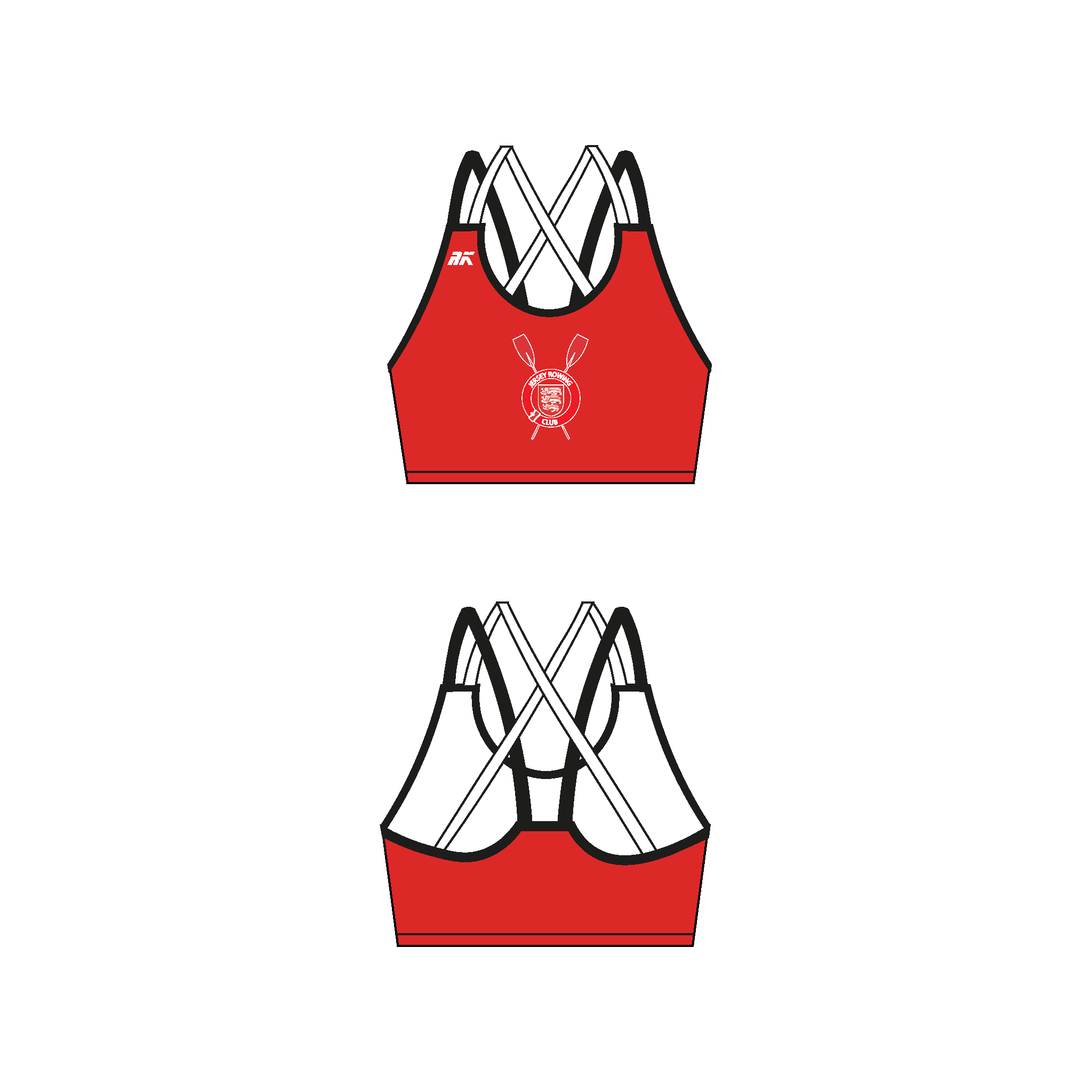 Jersey RC Strappy Sports Bra