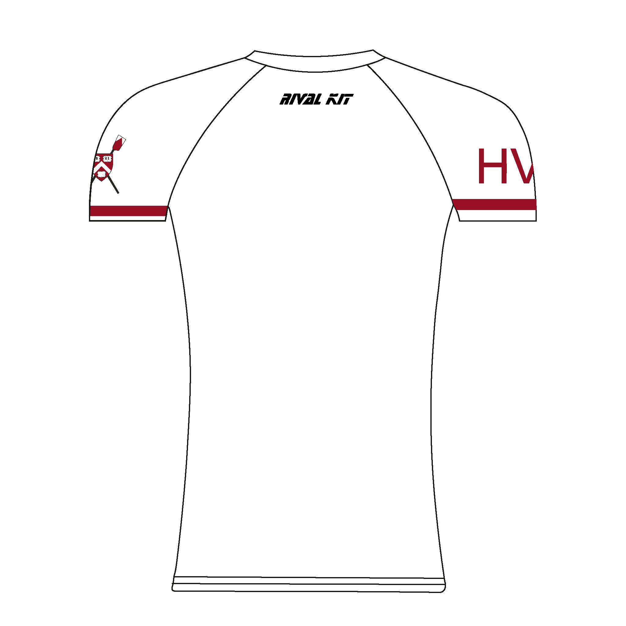 Harvard Men's Lightweight Crew White Base Layer