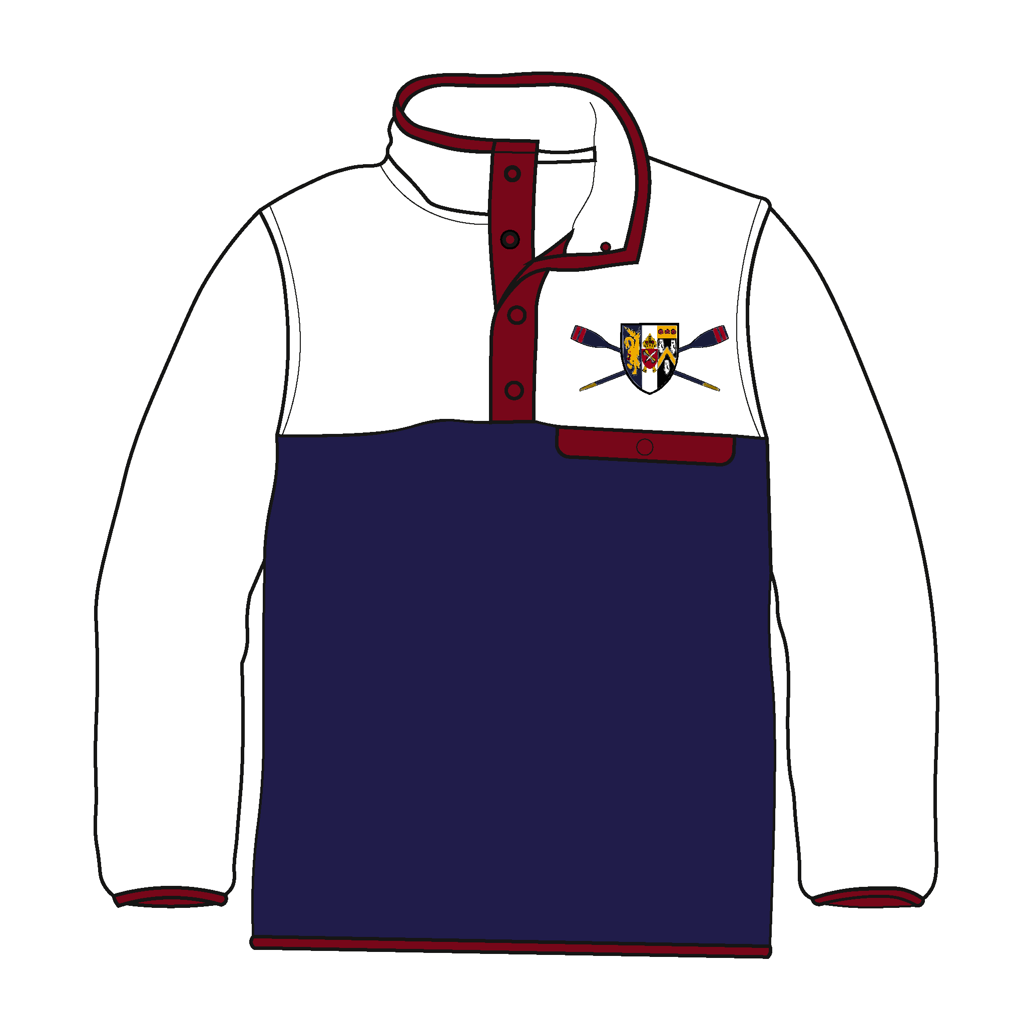 Corpus Christi College Boat Club Oxford Pocket Fleece