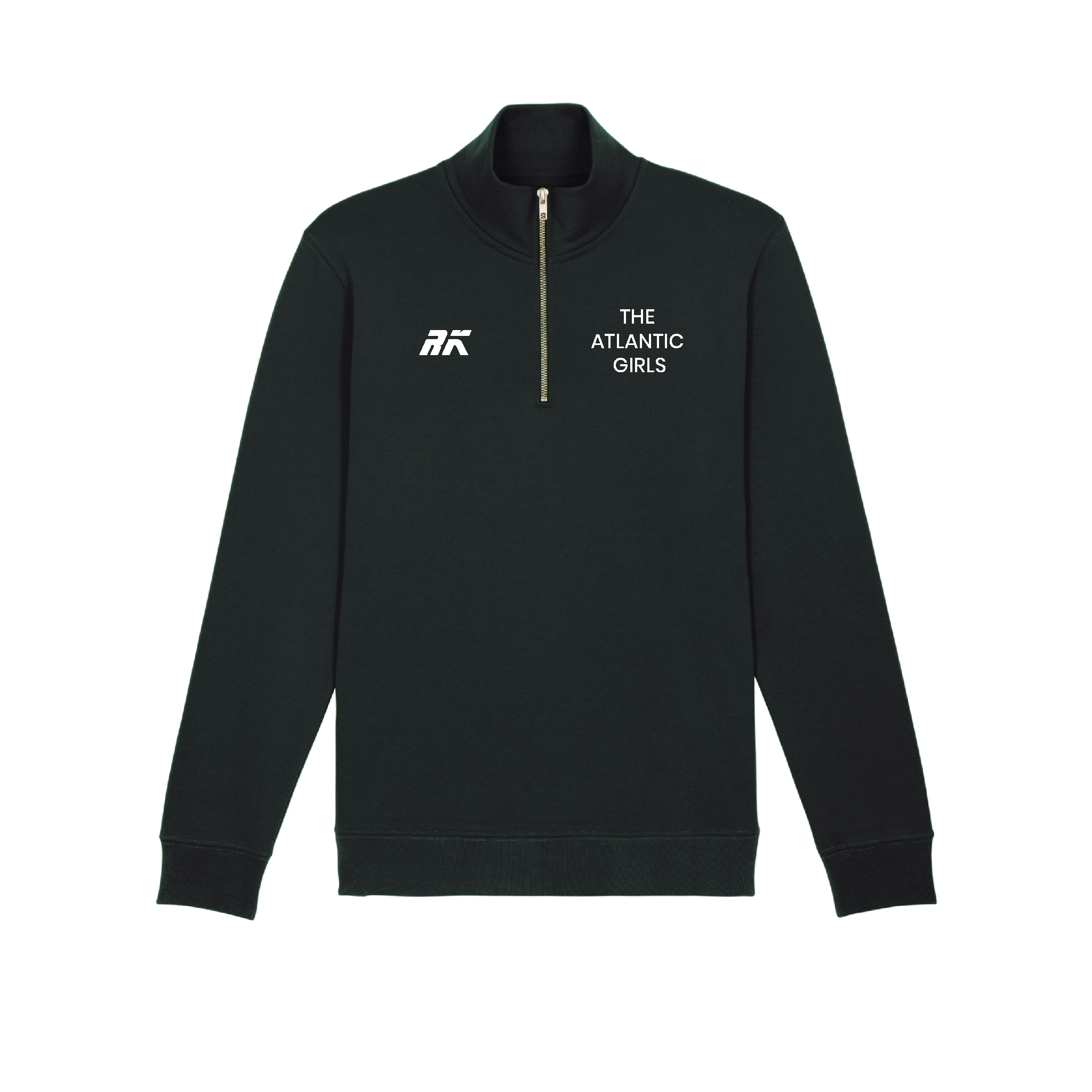 The Atlantic Girls Black Q-Zip Design 1